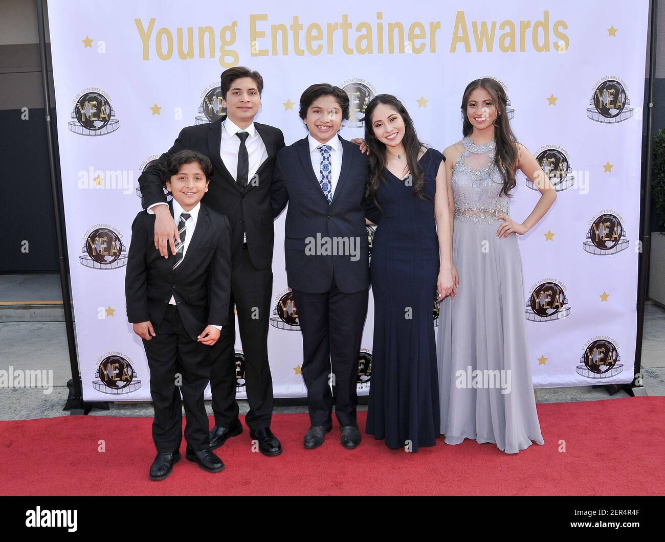 Anthony Gonzalez and Siblings at The 3rd Annual Young Enterainer Awards ...
