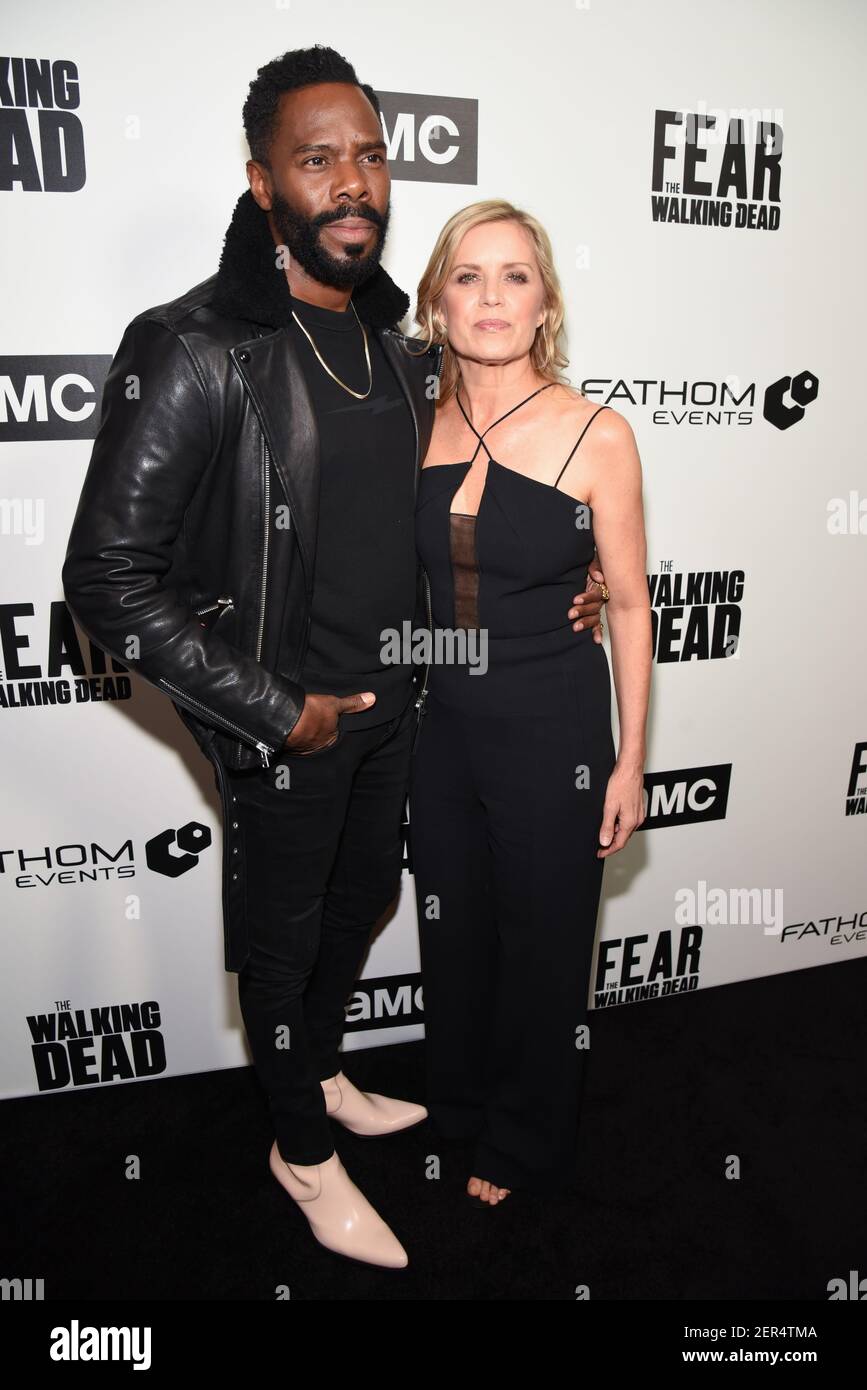 Colman Domingo And Kim Dickens Attend Amc Survival Sunday The Walking Dead Fear The Walking 