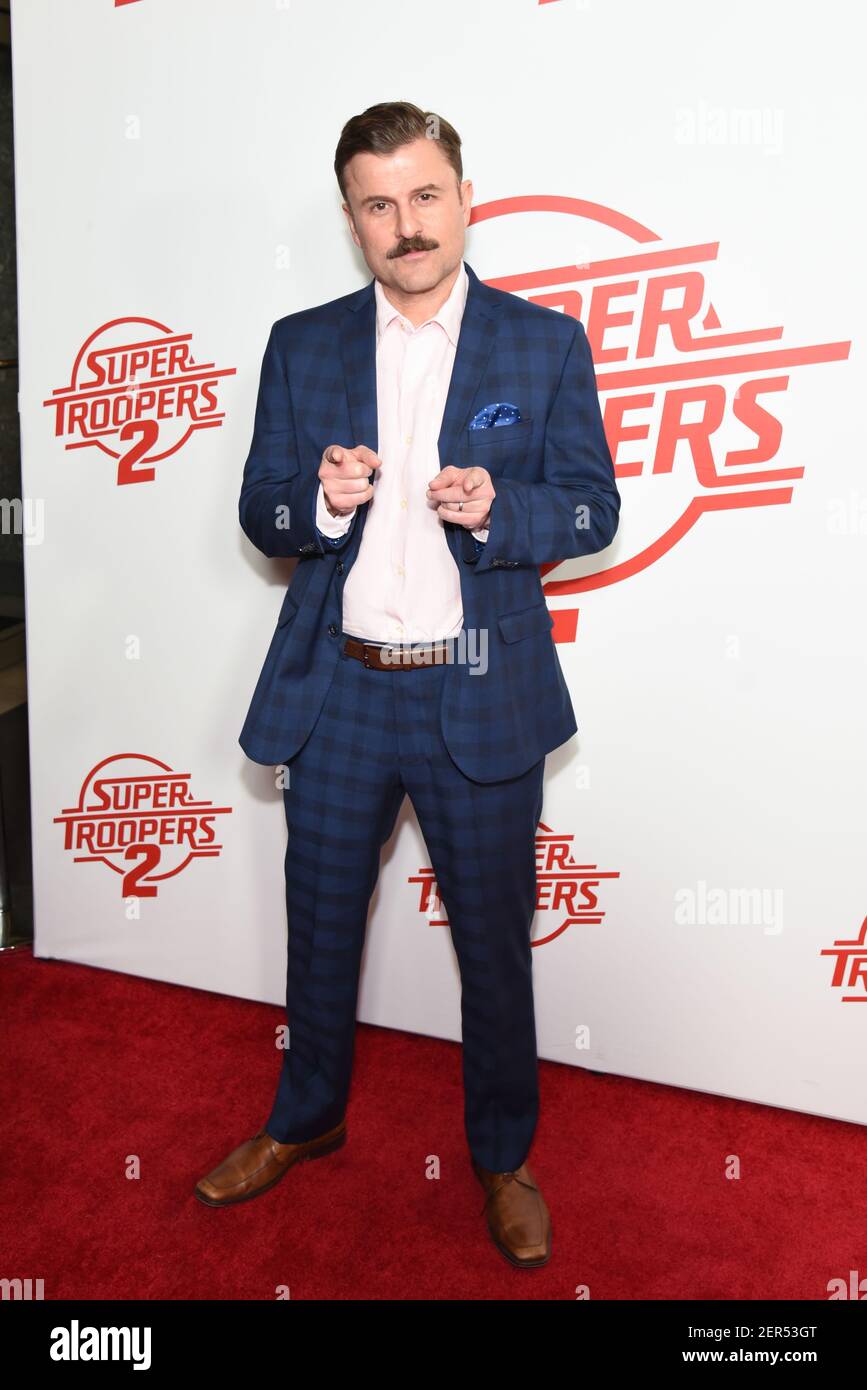 Steve Lemme attends Super Troopers 2 Premiere on April 18, 2018 at