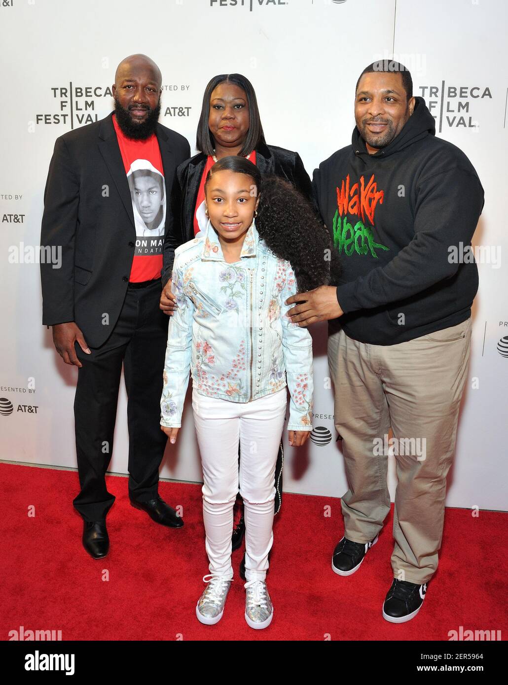 Torrence Martin L-R rear: Trayvon Martin's parents, Tracy Martin and Sybrina Fulton ...