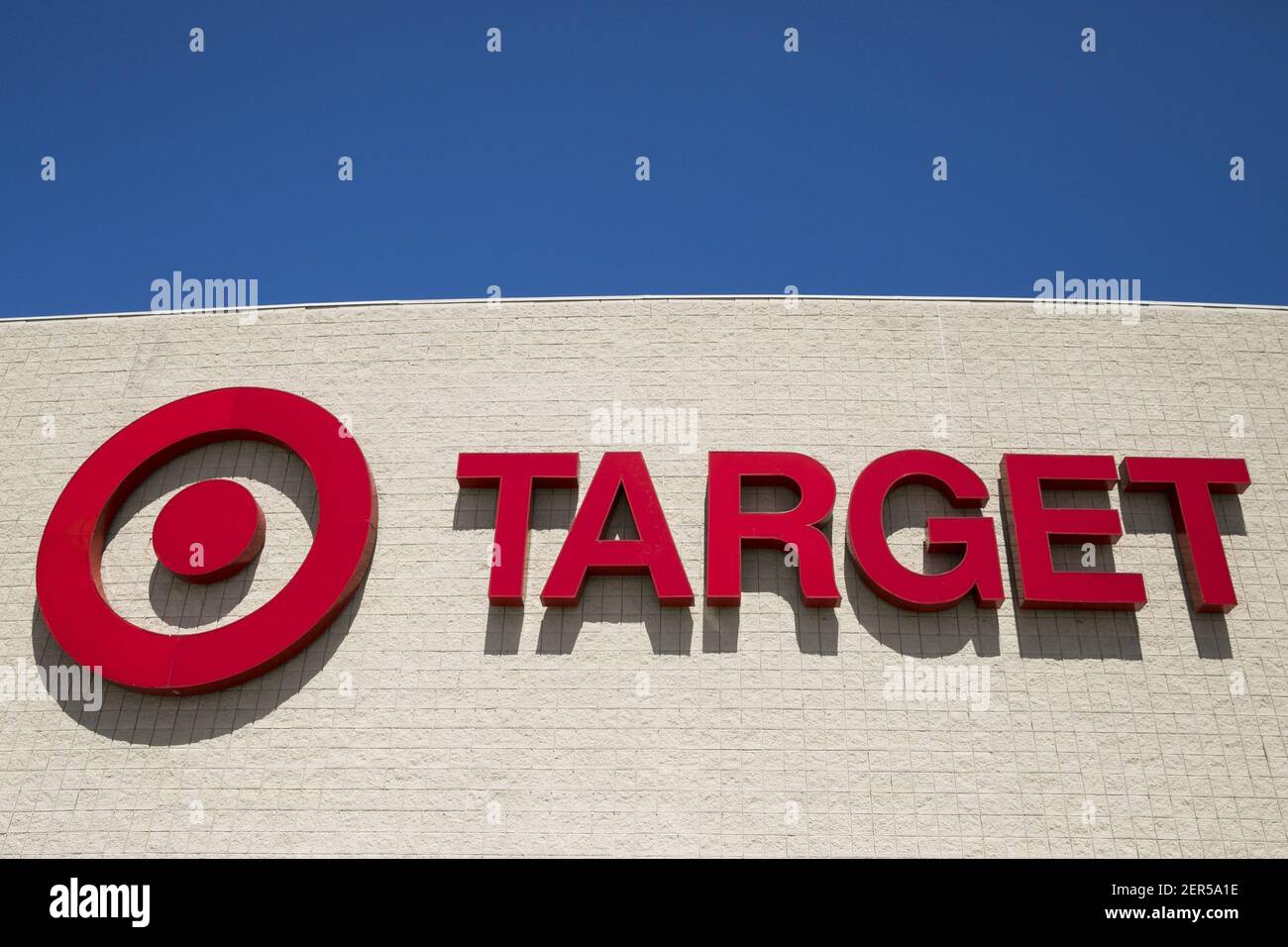 A logo sign outside of a Target retail store location in Columbia ...