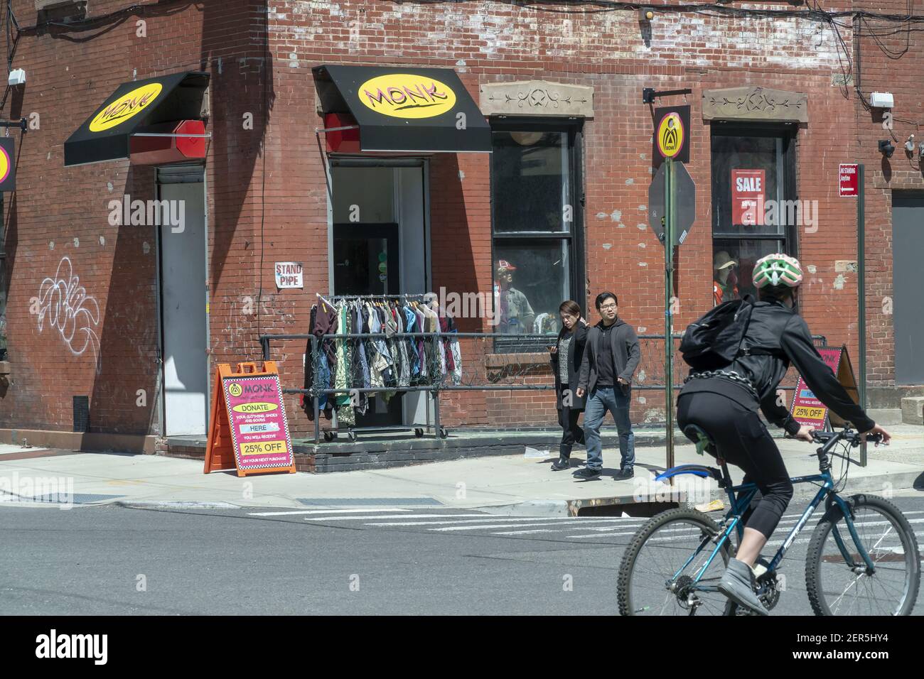 Vintage clothing store in the Greenpoint neighborhood of Brooklyn on