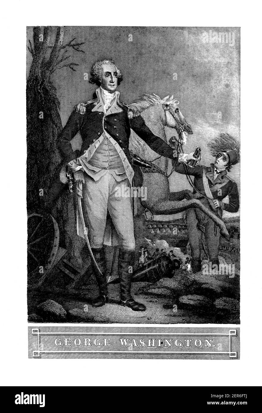 Full Length Portrait Of George Washington The First President Of The