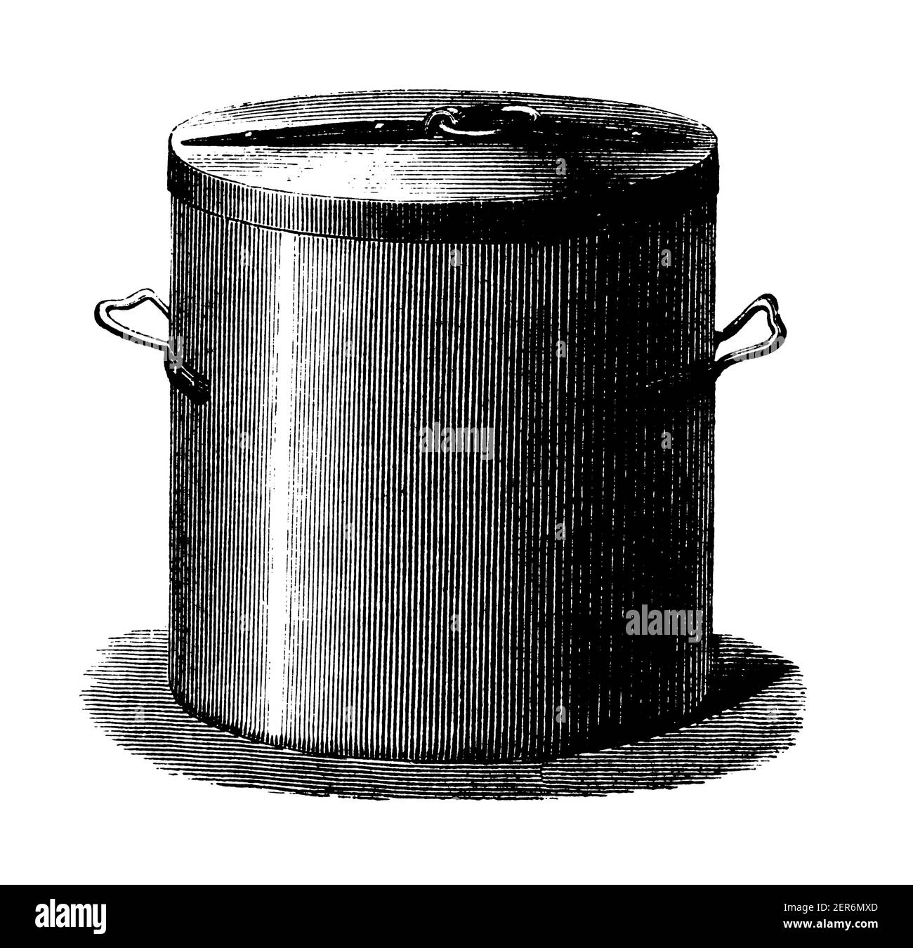 Antique illustration of a cooking dish. Published in Le livre de cuisine, par Jules Goufe, Librarie Hachette et Cie (Paris, 1874). Stock Photo