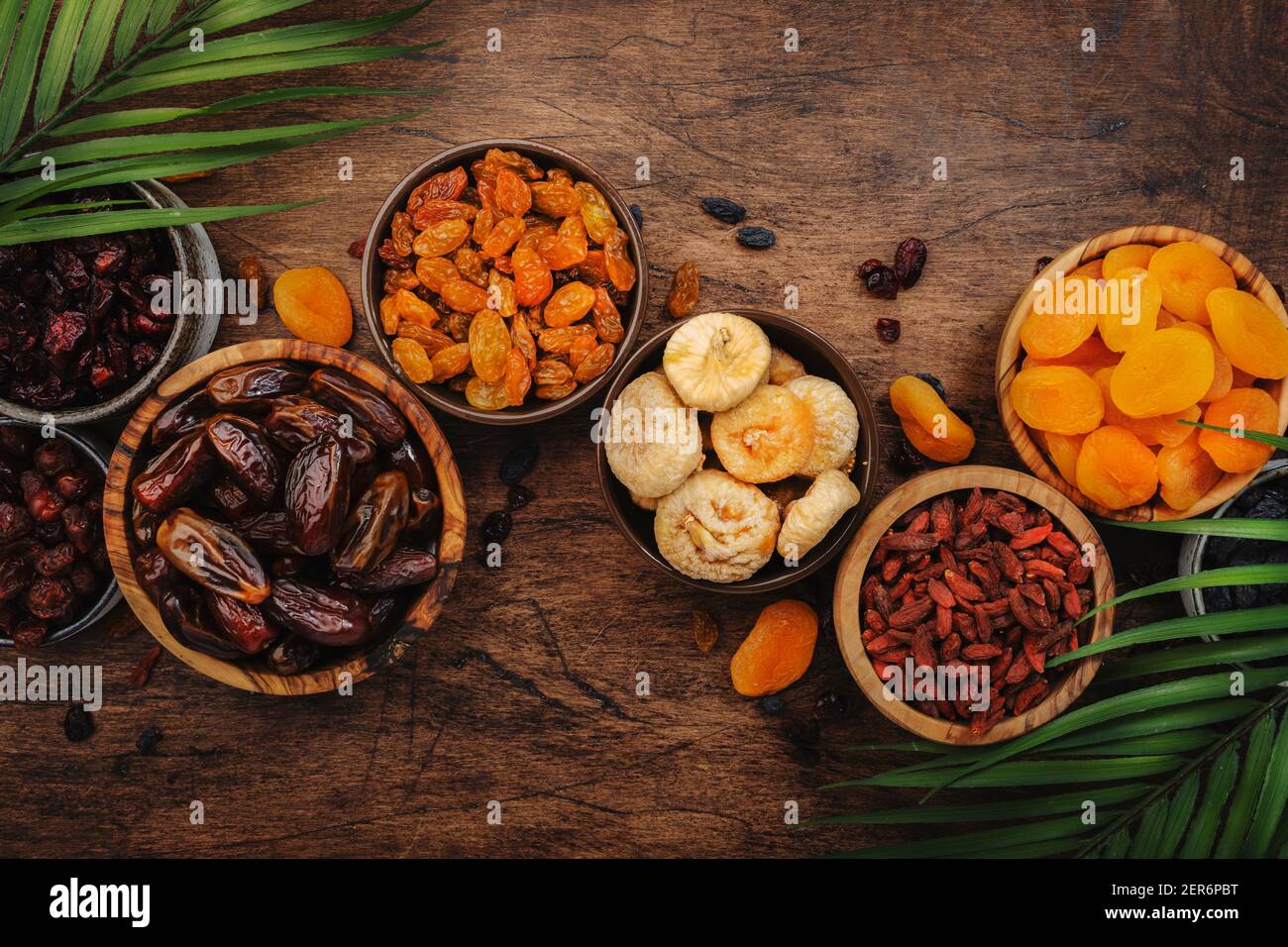 Healthy food snack dried fruits, natural sun dried organic mix of