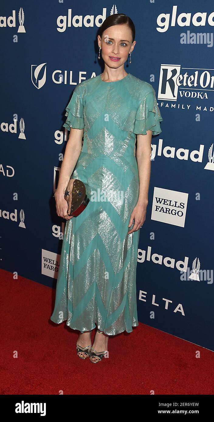 actress Alexis Bledel, Gilmore Girls and The Handmaid's Tale, attends the  29th Annual GLAAD MEDIA AWARDS on May 5, 2018 at the New York Hilton in New  York City Stock Photo - Alamy