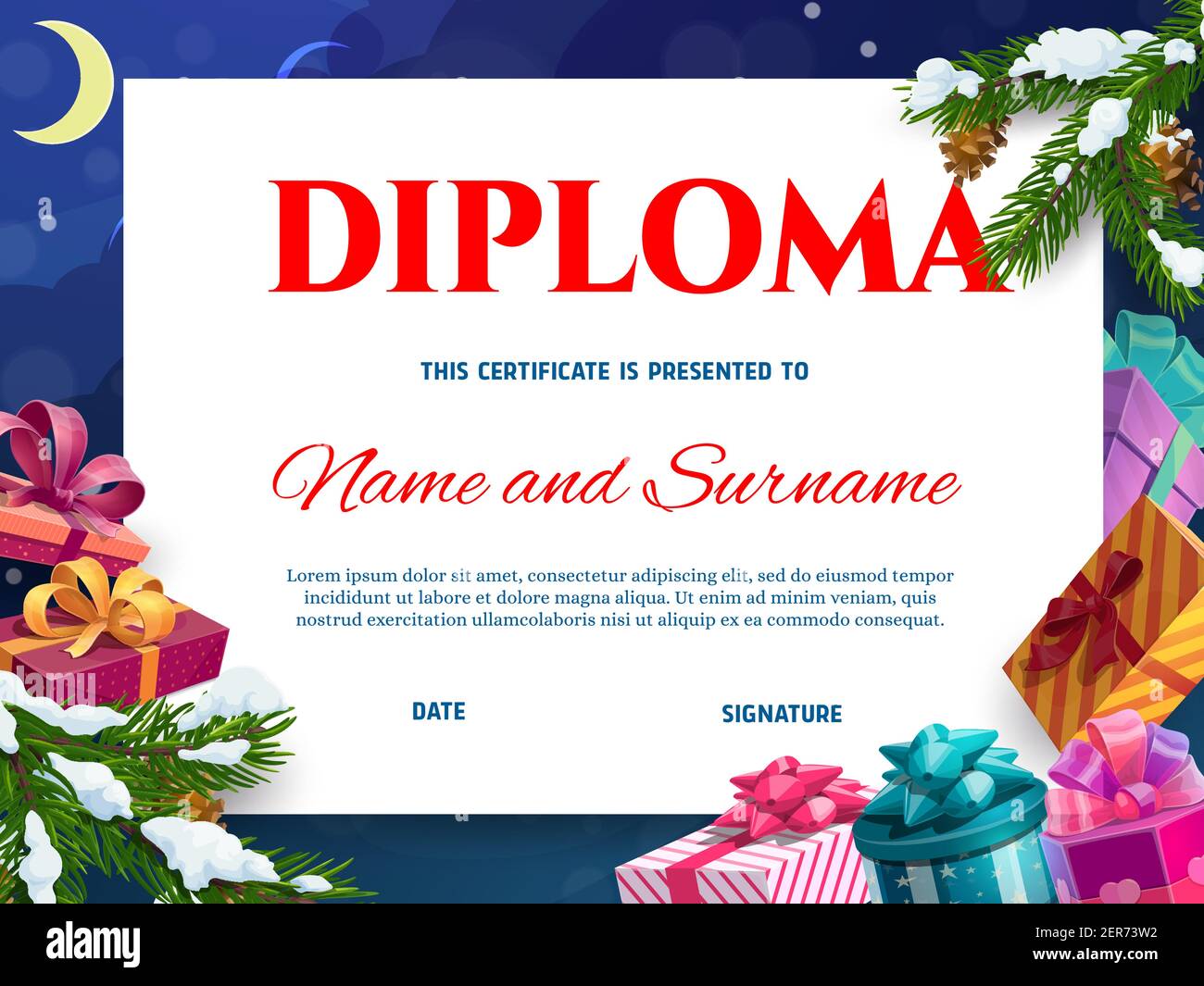 Christmas Certificate Template For Kids