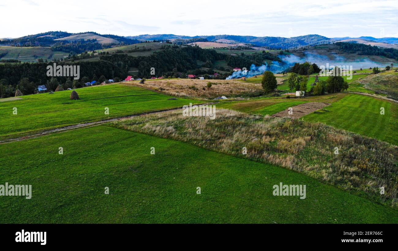 Drone shot beautiful green mountain hi-res stock photography and images ...