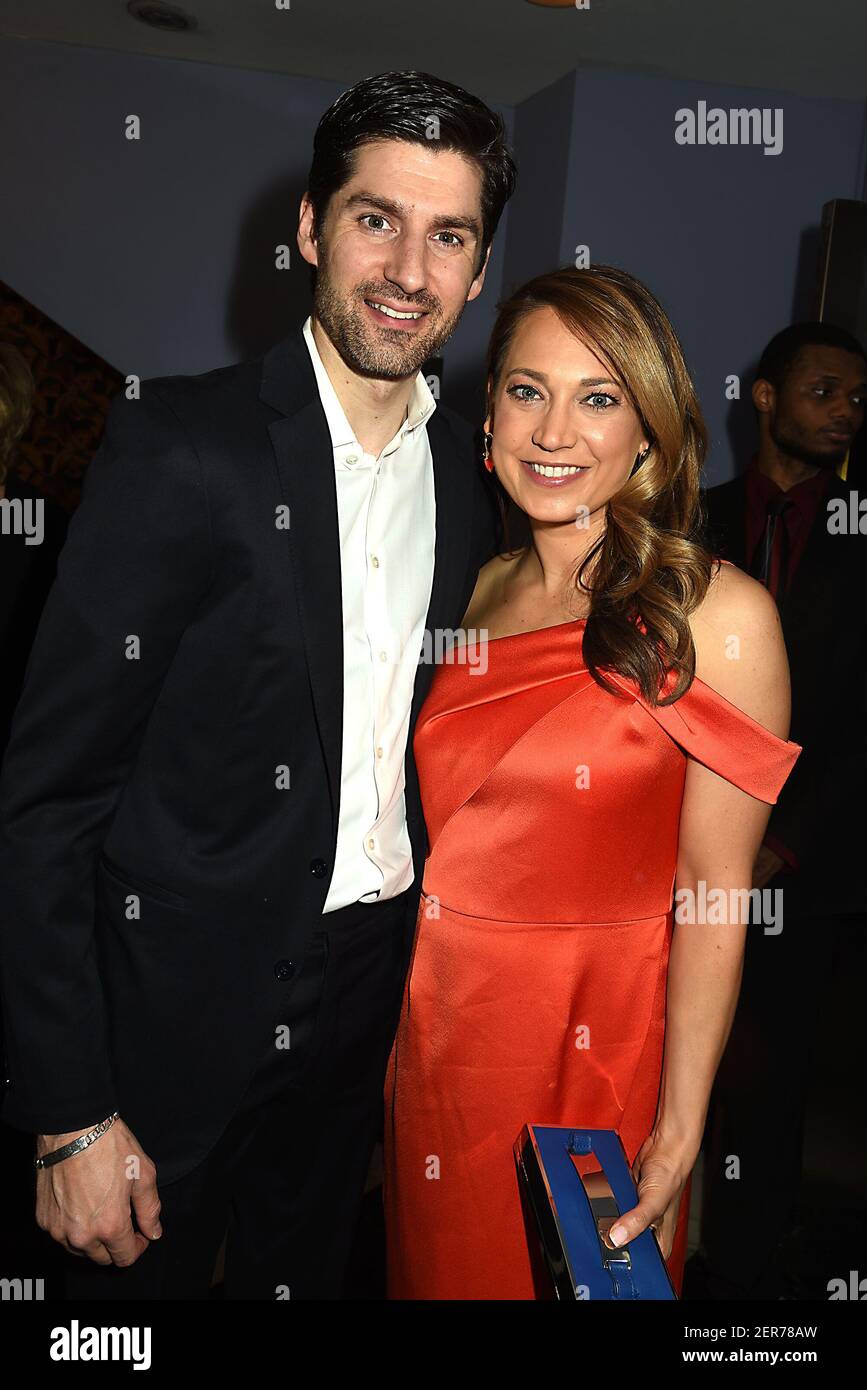 Ben Aaron and wife Ginger Zee attend the "Always At The Carlyle" Movie