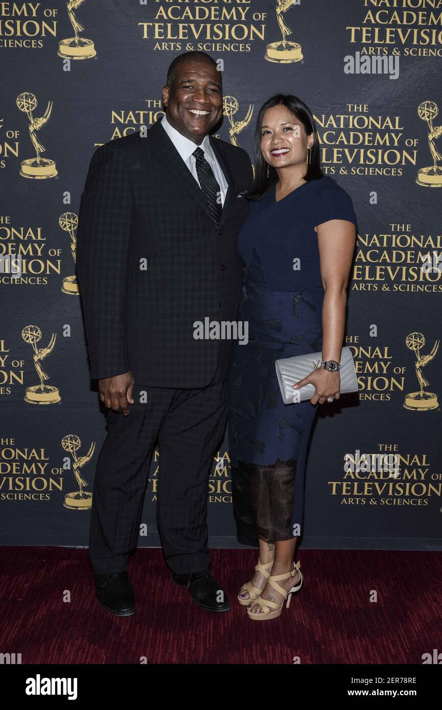 NEW YORK CITY MAY 8 Curt Menefee and his wife Violet attend the