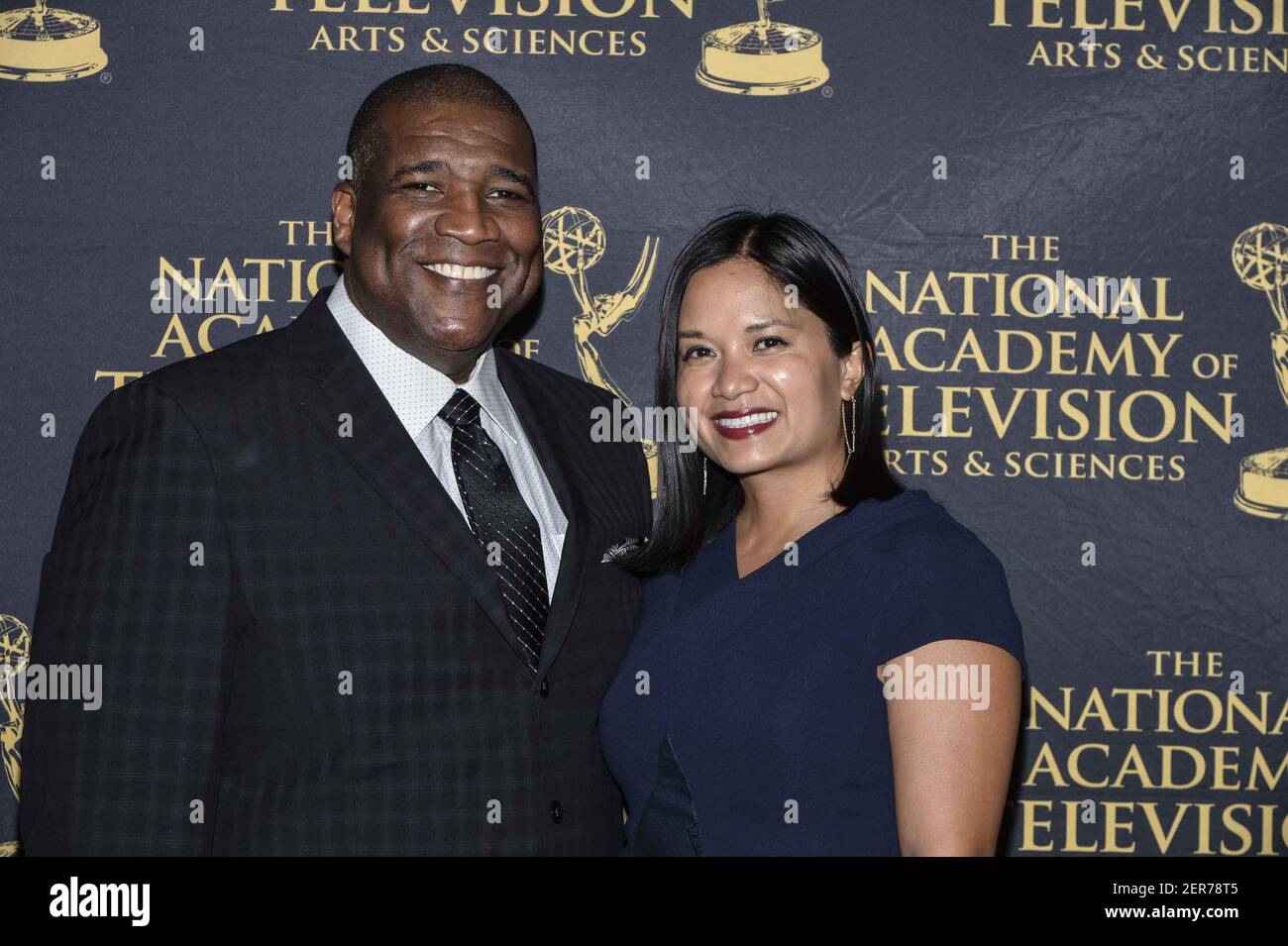 NEW YORK CITY MAY 8 Curt Menefee and his wife Violet attend the