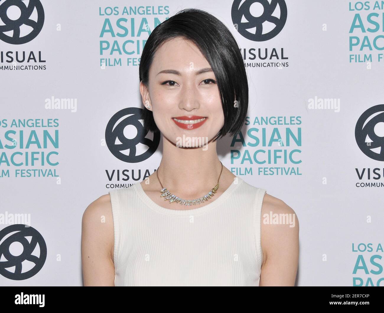 Actress Mari Yamamoto at the 2018 Los Angeles Asian Pacific Film