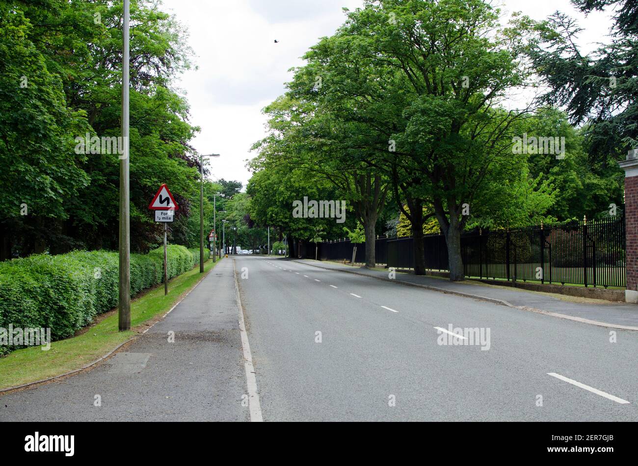 Cranwell village road 2011 Stock Photo Alamy