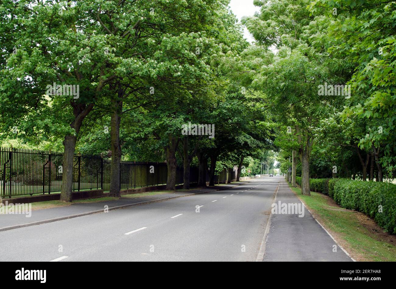Cranwell village road 2011 Stock Photo Alamy