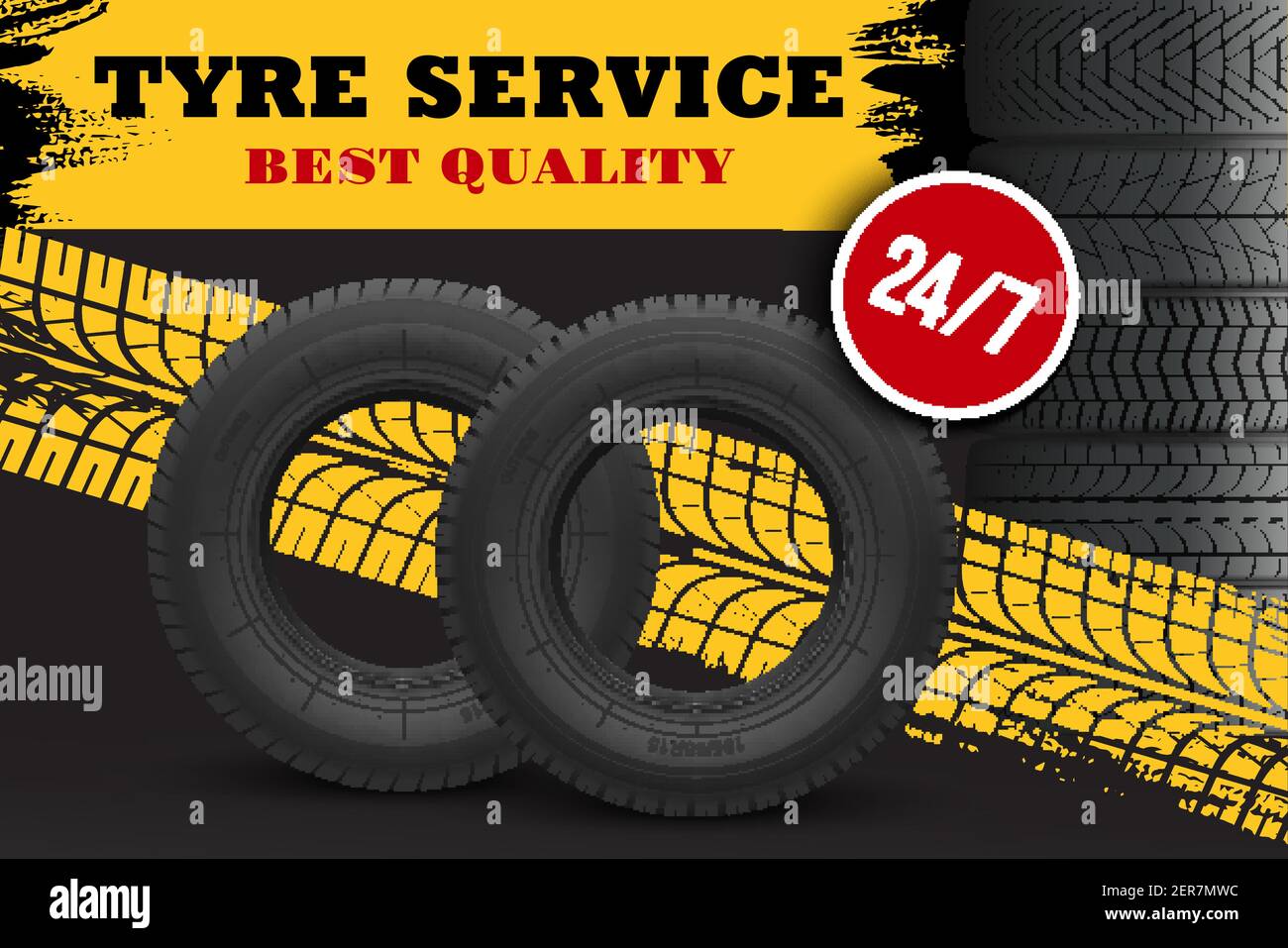 Pile of tyres Stock Vector Images Alamy