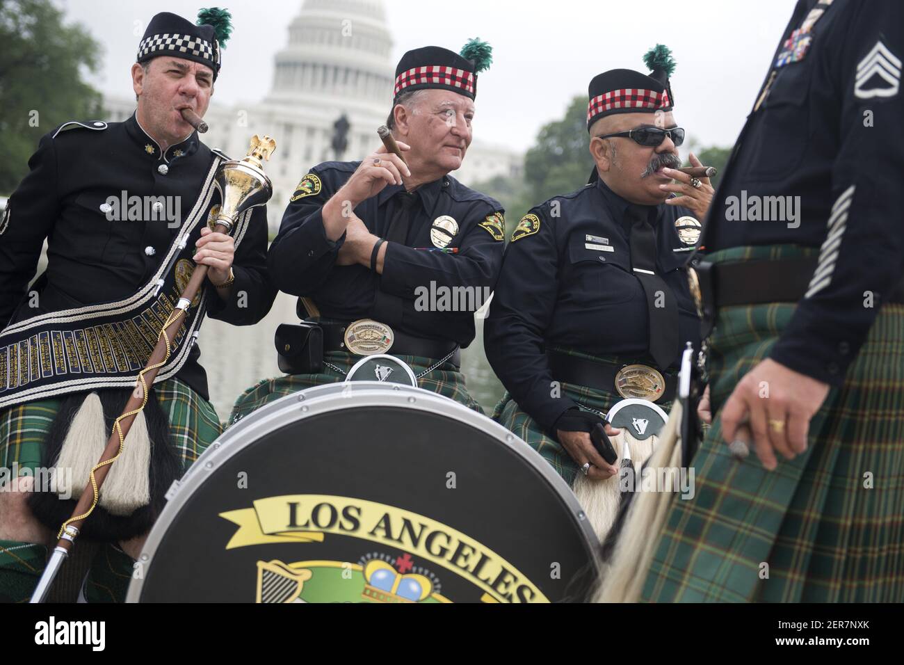 UNITED STATES MAY 14 From left, Drum Major Ken Misch, Drum Sgt