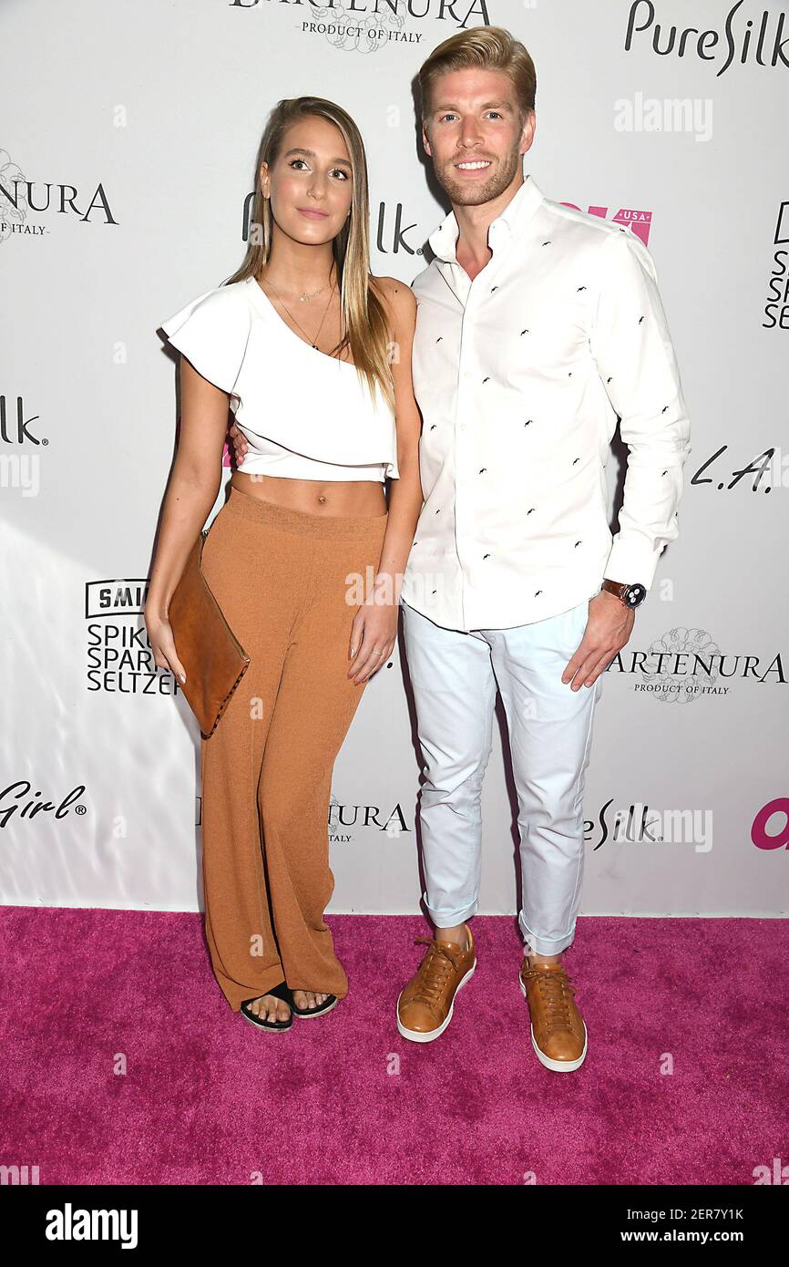 Amanda Batula and Kyle Cooke of Summer House attends the OK! Magazine's