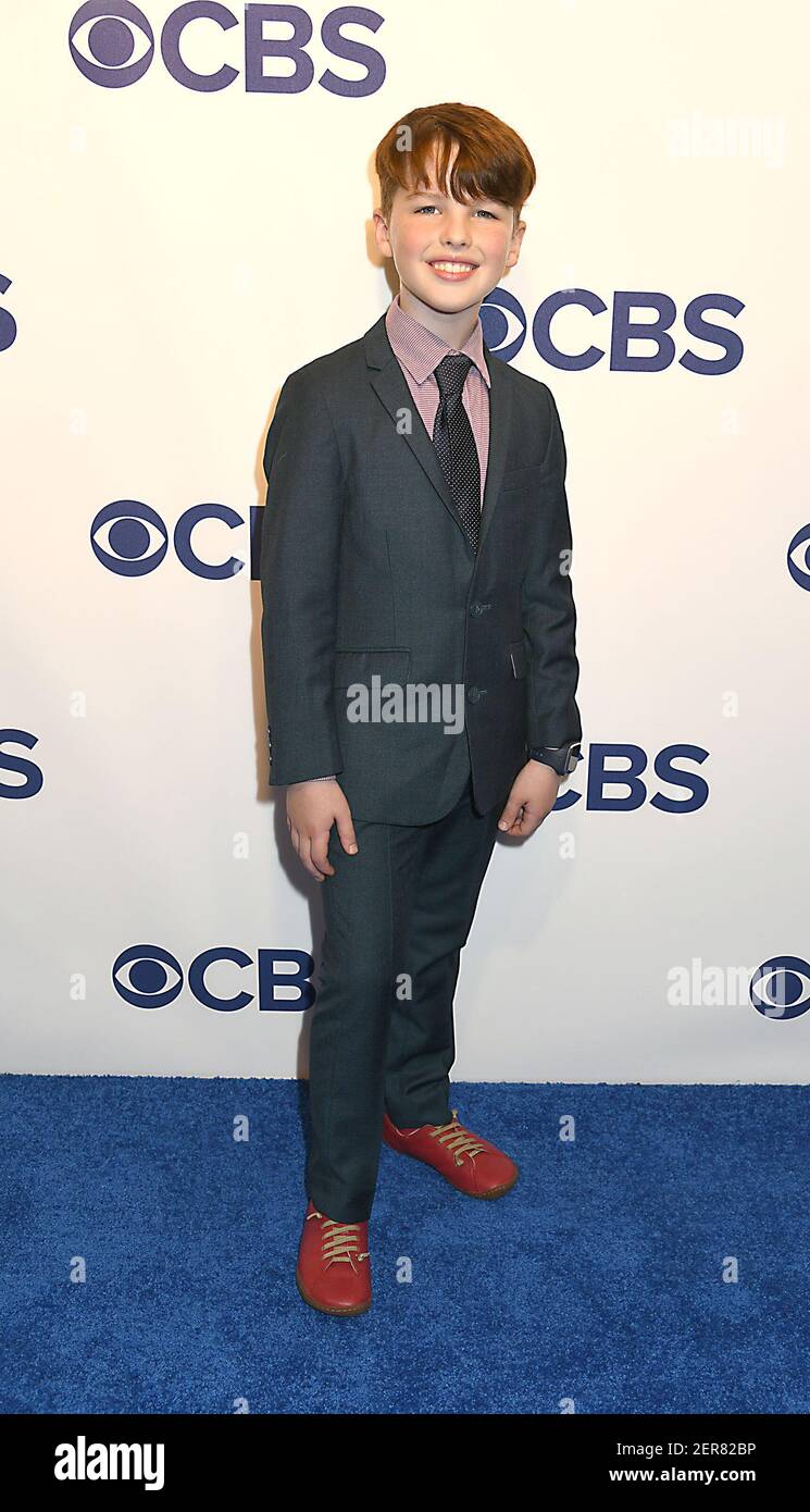 Iain Armitage from "Young Sheldon " attends the CBS Upfront 2018-2019