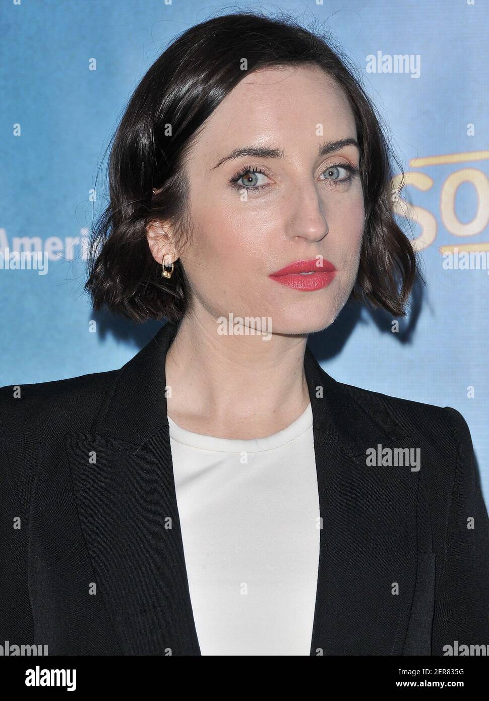 Zoe Lister-Jones arrives at the "Soft Power" Opening held at the