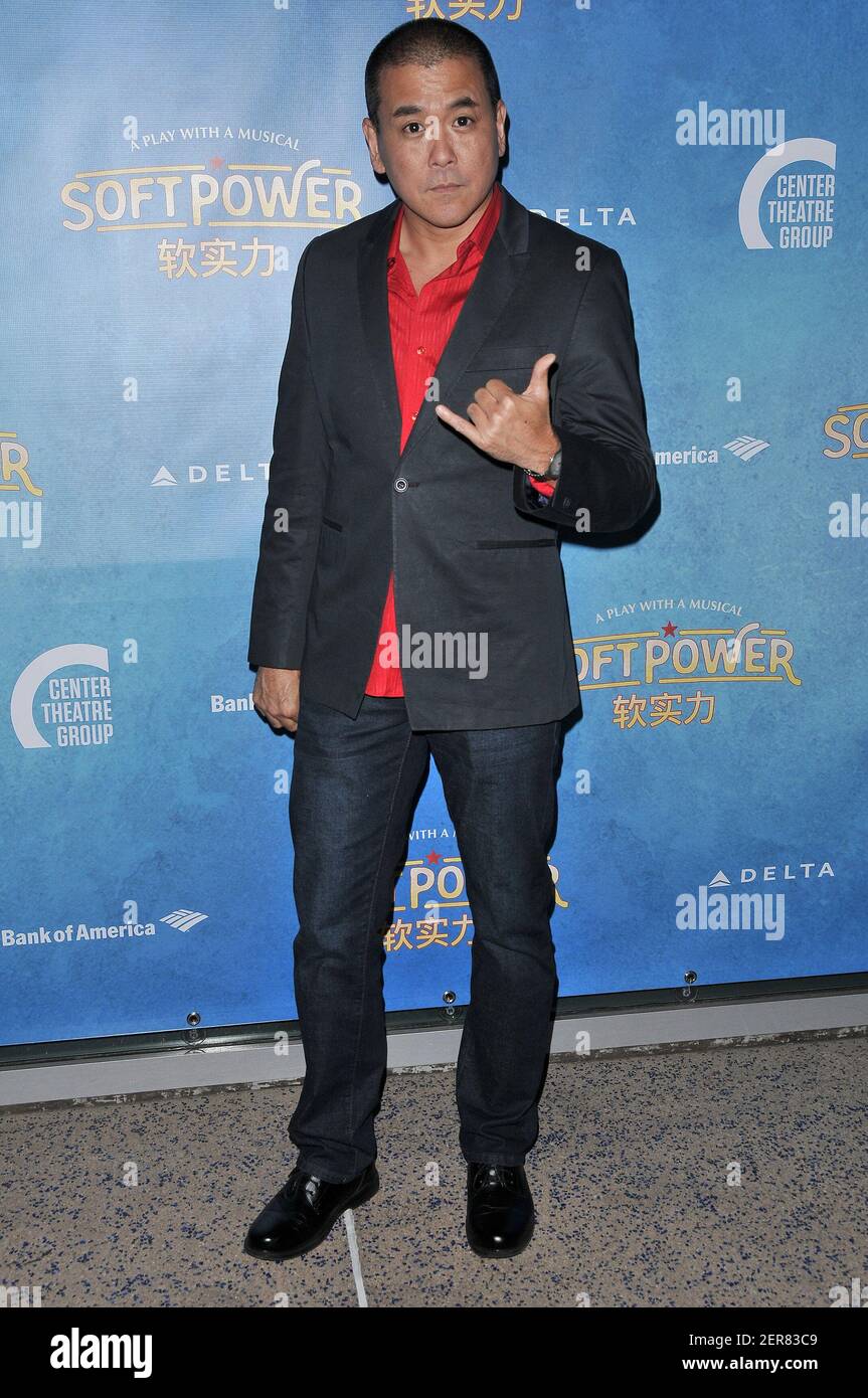 Michael Sun Lee arrives at the "Soft Power" Opening held at the ...