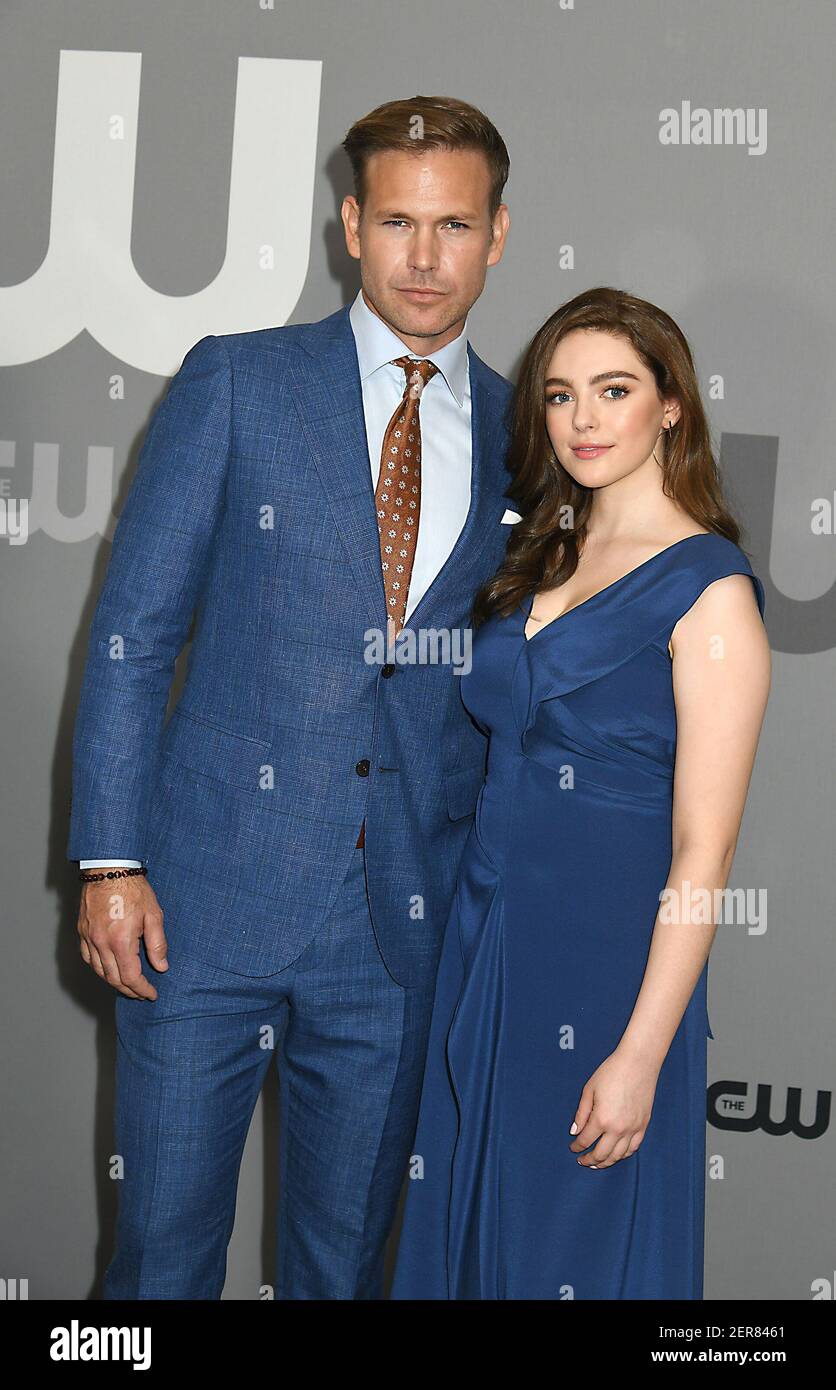 Matt Davis and Danielle Rose Russell of Legacies attends the CW Upfront  2018-2019 at The London Hotel in New York, New York, USA on May 17, 2018  Stock Photo - Alamy