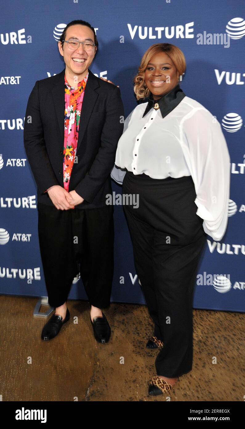 LR Writer Alex Jung and Retta attend the Vulture