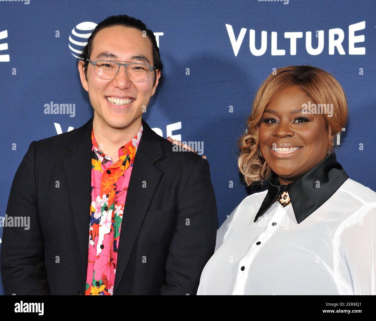 LR Writer Alex Jung and Retta attend the Vulture
