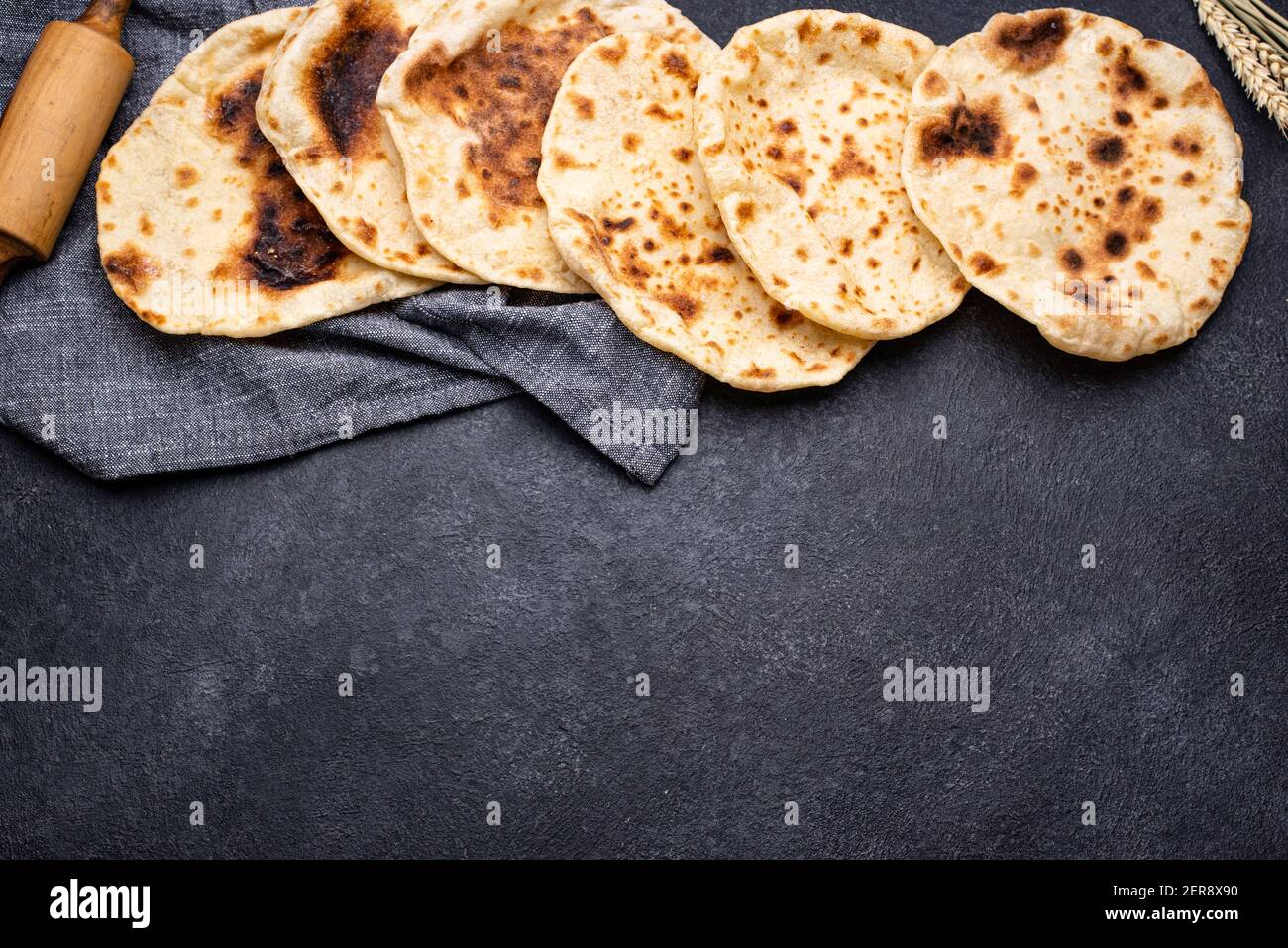 Pita bread, traditional Jewish food Stock Photo Alamy