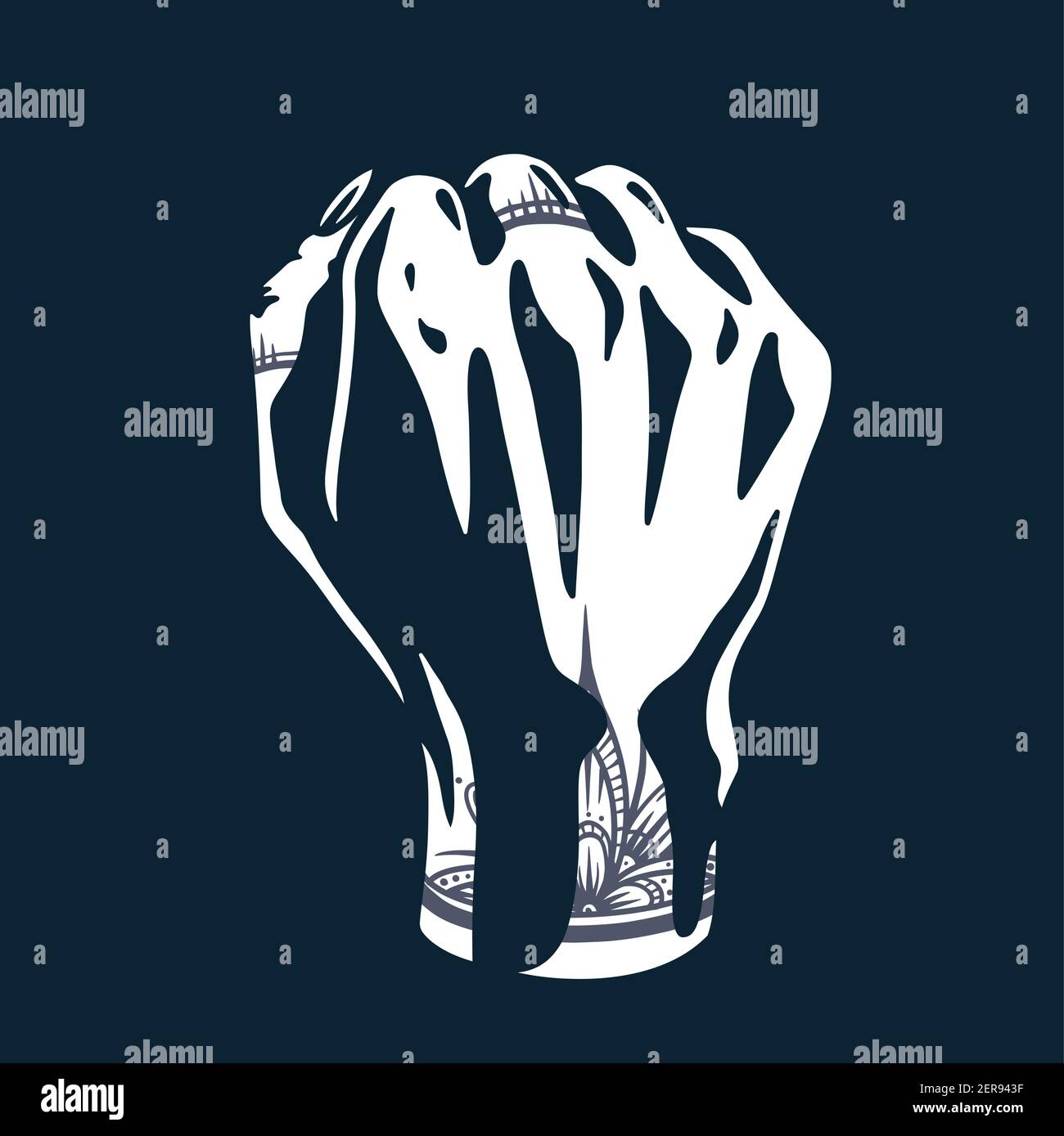 Woman fist pump Stock Vector Images Alamy