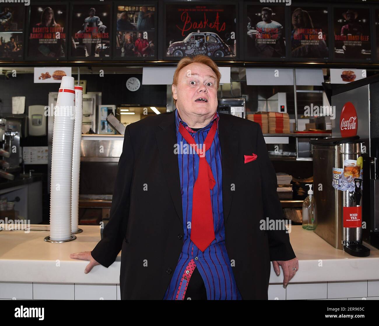 HOLLYWOOD, CA MAY 29 Louie Anderson poses for a photo at Arby's at