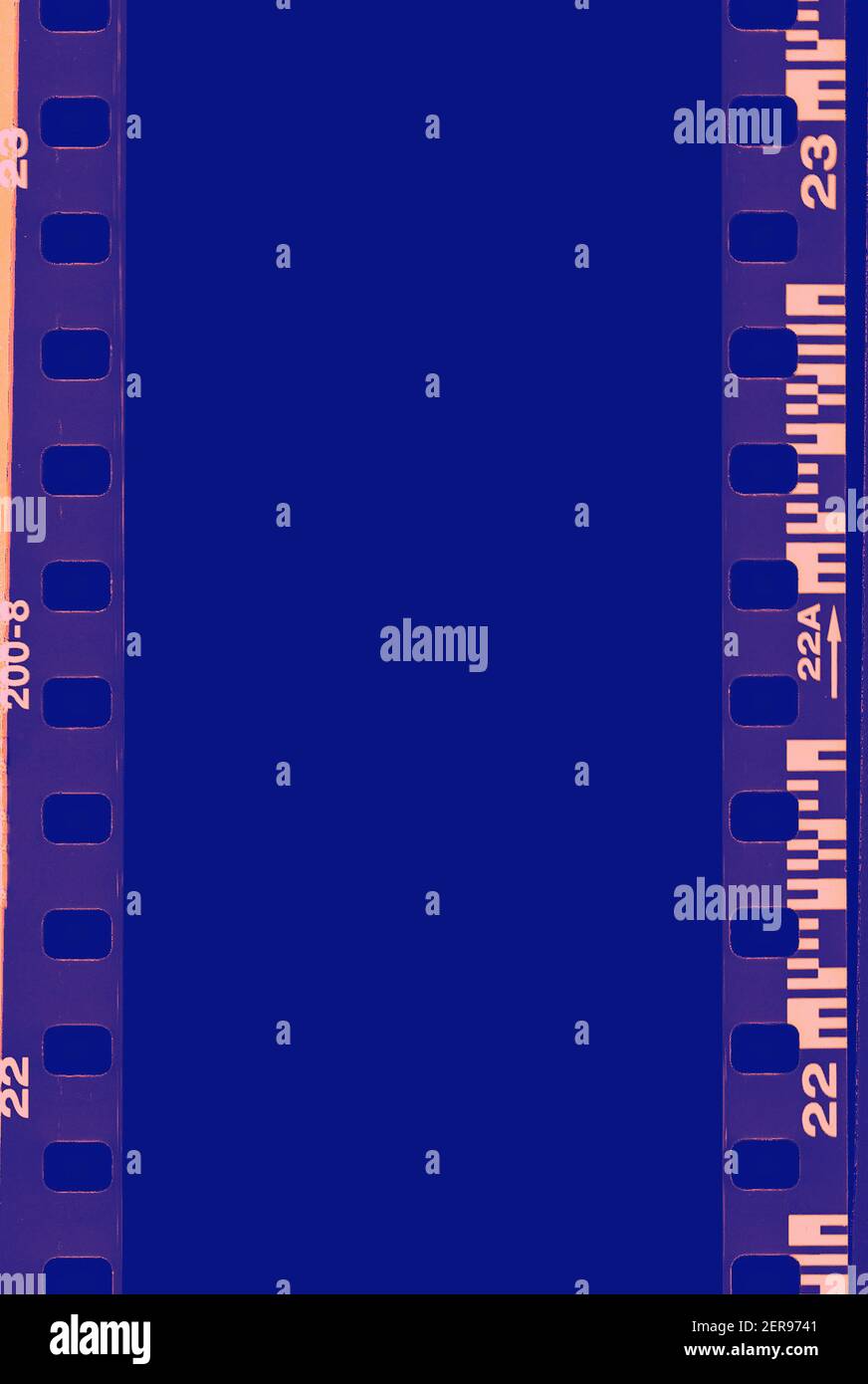 Film strip, blank photo frames, free space for your photo, real high