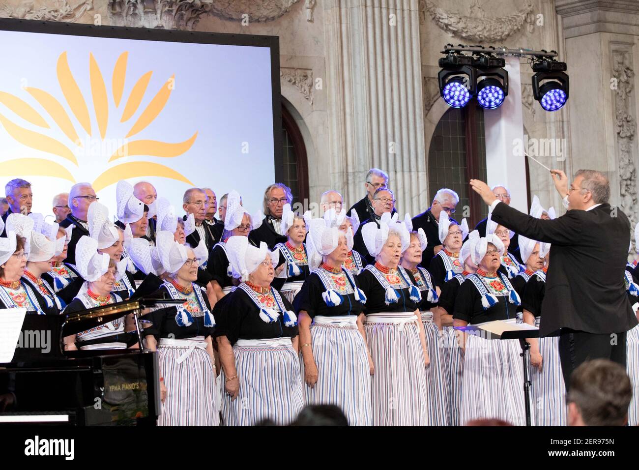 Her Royal Highness Princess Beatrix of the Netherlands presents the ...