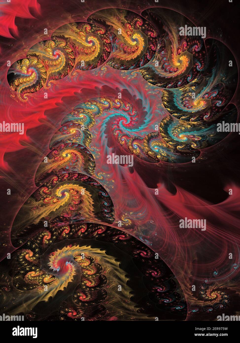 Swirly Spiralling Pattern Stock Photo