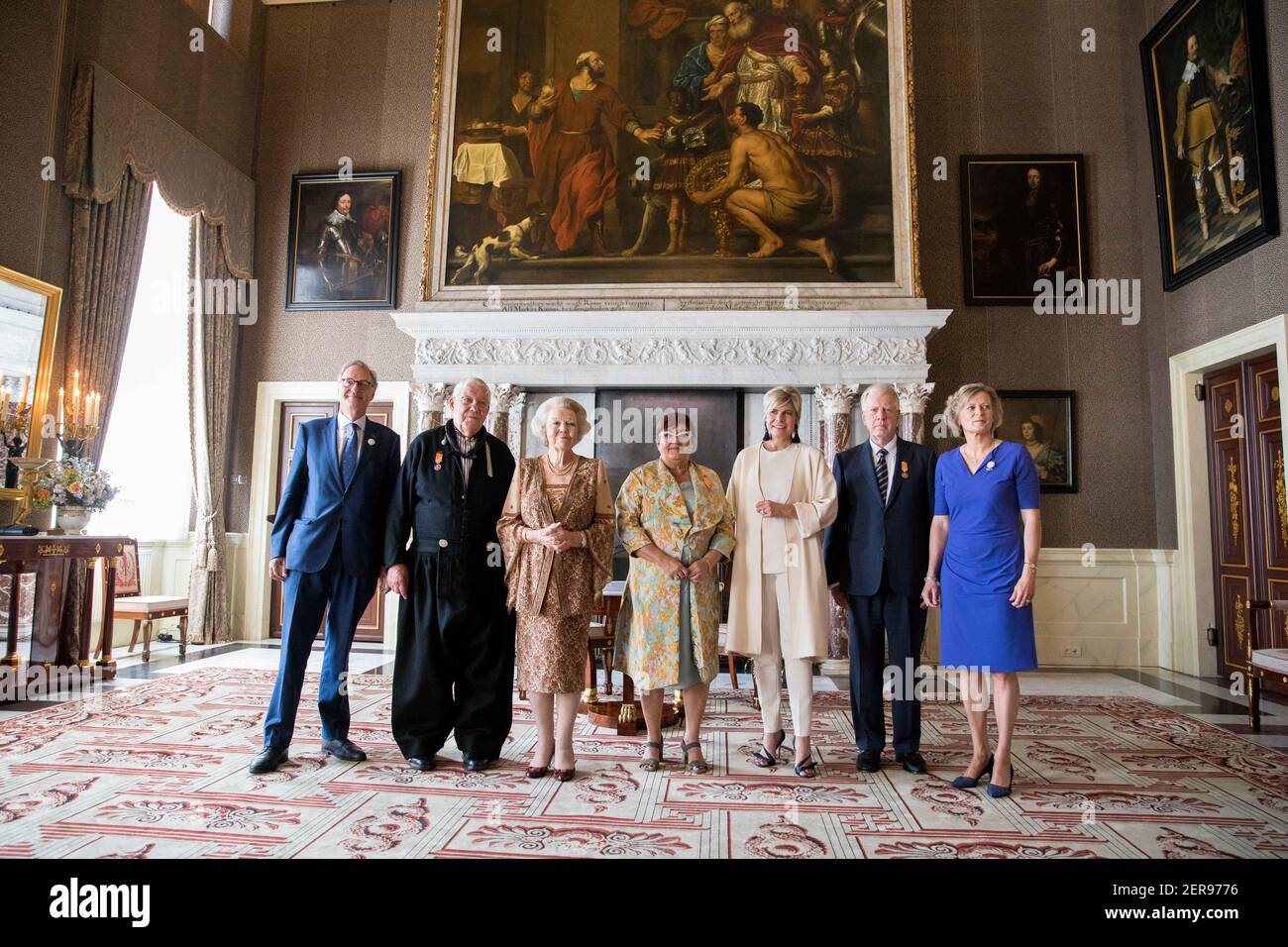Her Royal Highness Princess Beatrix of the Netherlands presents the ...