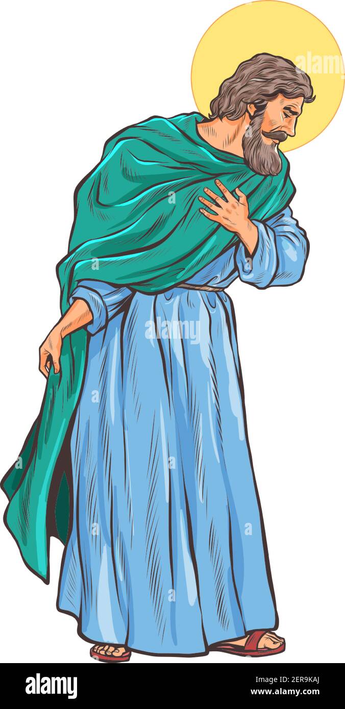 saint-joseph-painting-stock-vector-images-alamy