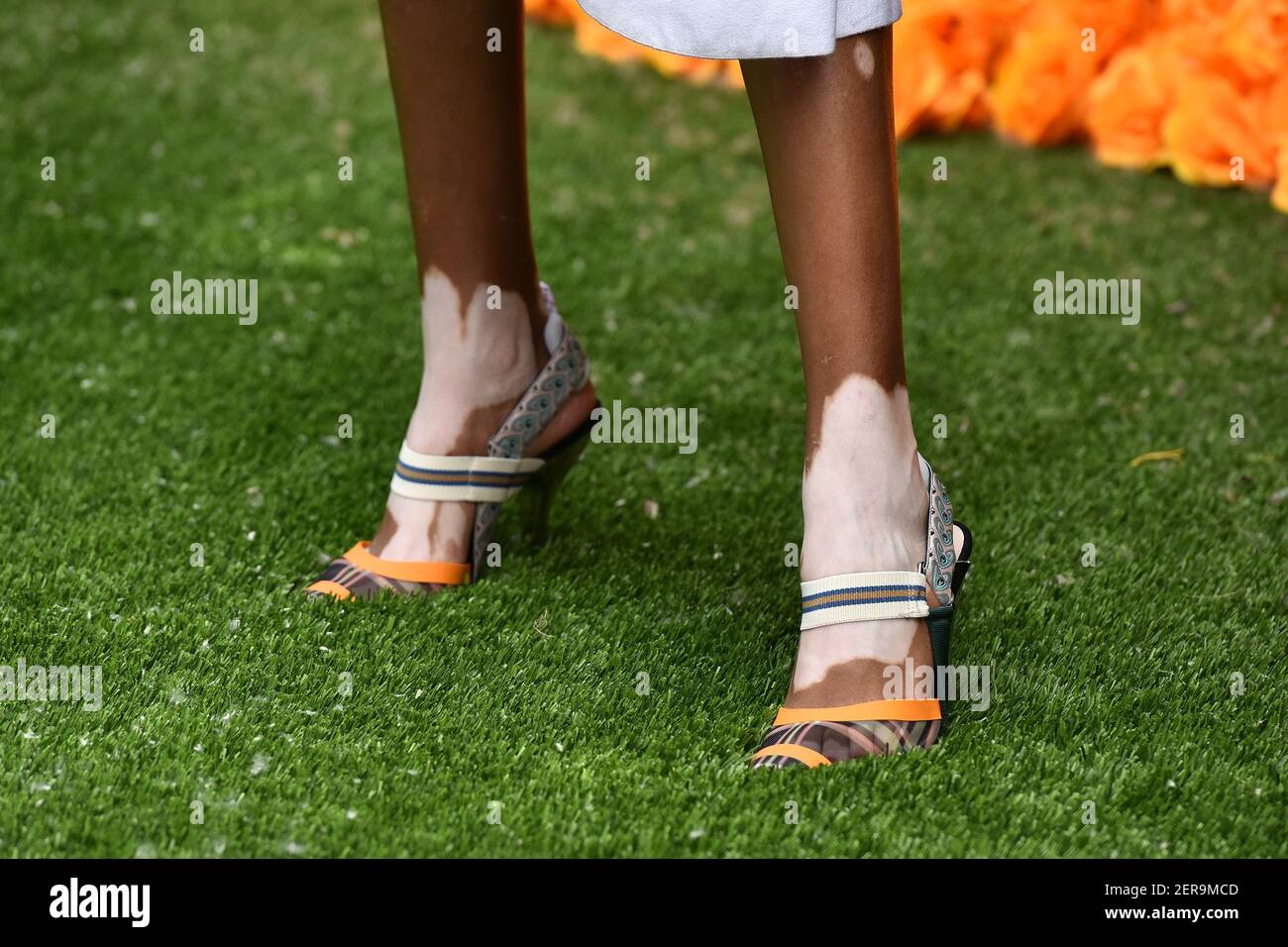 Model Winnie Harlow attends the 11th Annual Veuve Clicquot Polo Classic