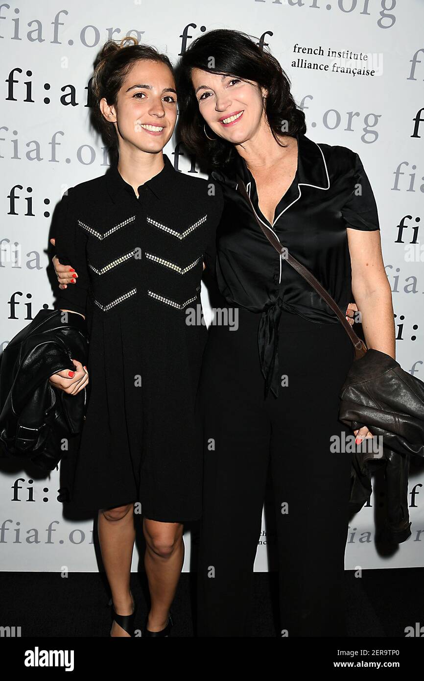 French actress Zabou Breitman on right, and daughter Anna Chalon ...