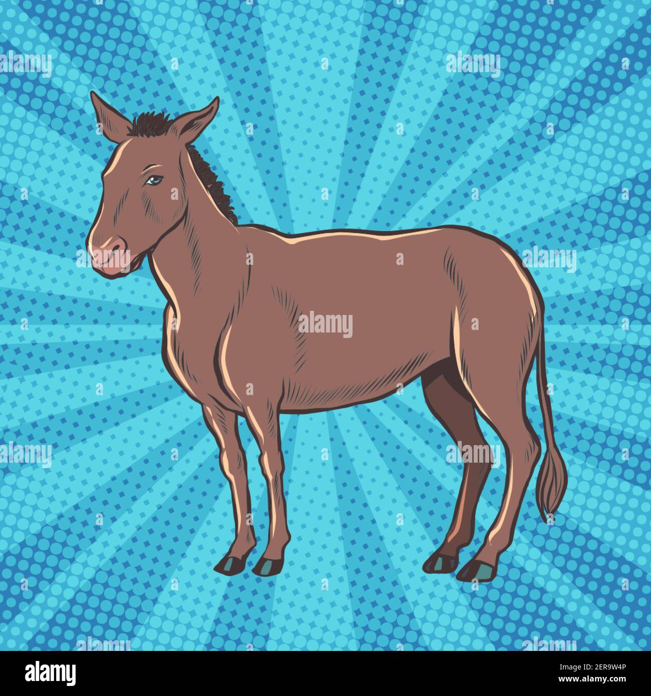 donkey is a farm animal Stock Vector Image & Art - Alamy
