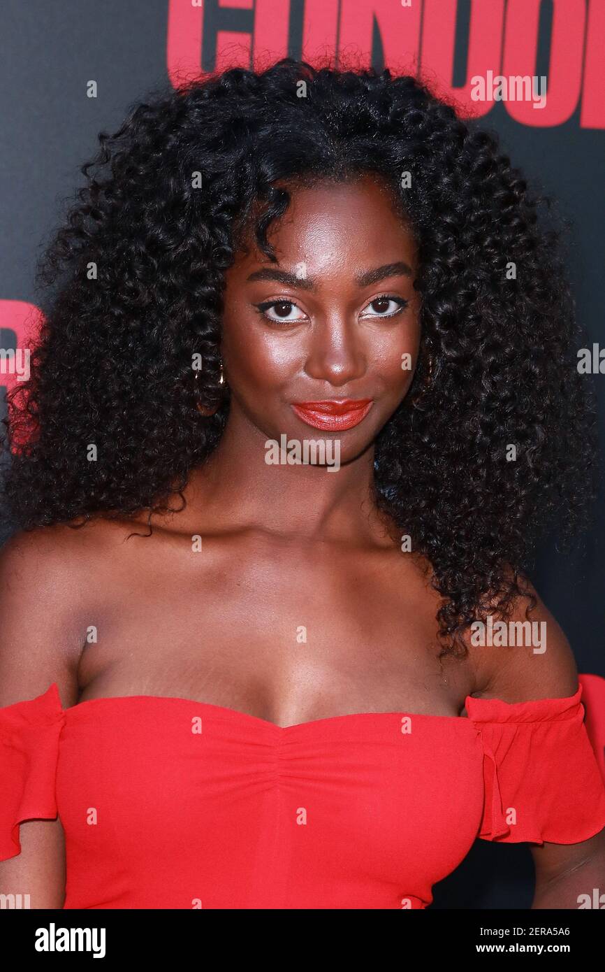 Mouna Traore attends the AT&T Audience Networks "Condor" Premiere held