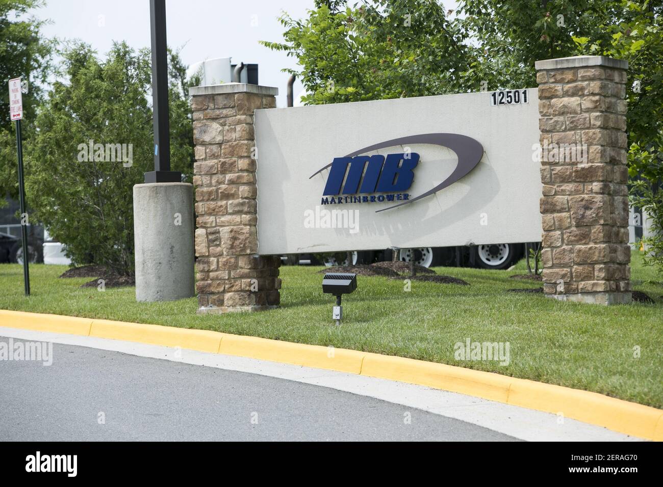Brower Sign A logo sign outside of a facility occupied by Martin-Brower in Manassas ...