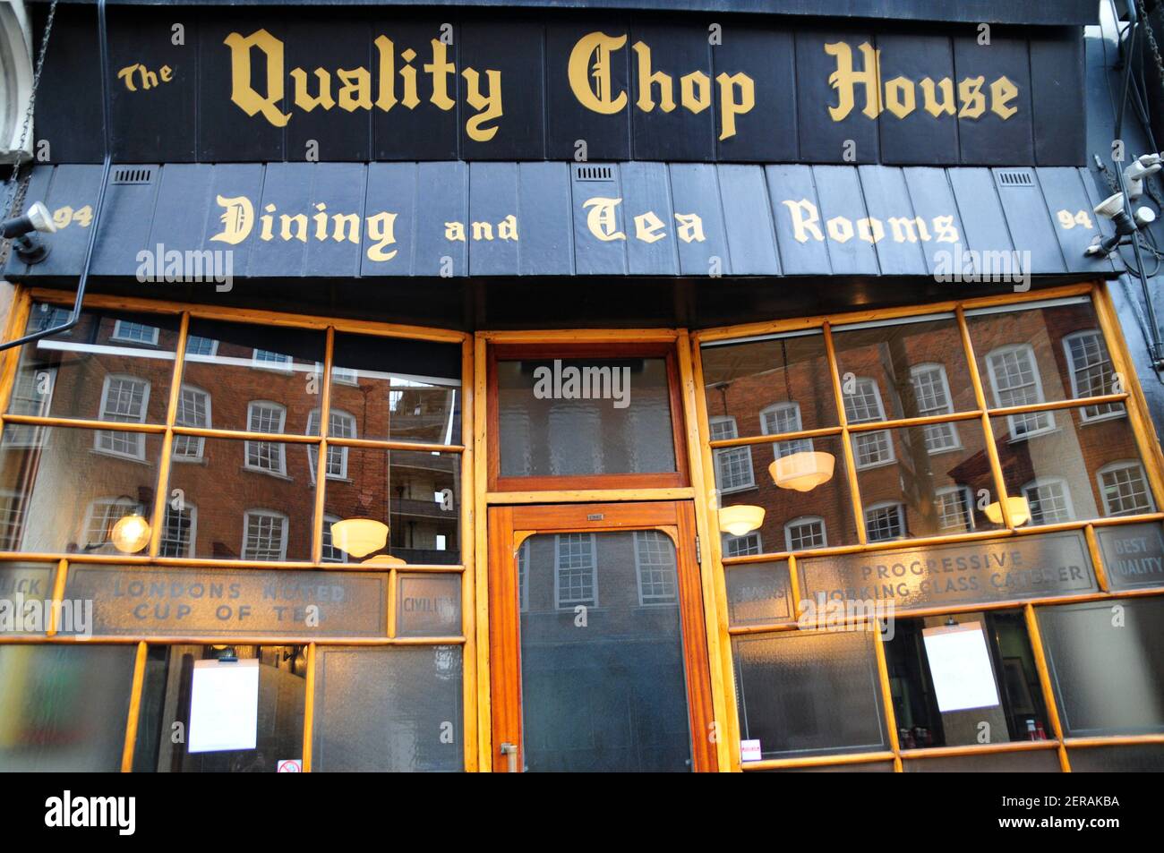 The Quality Chop House Restaurant, Farringdon, London Stock Photo Alamy