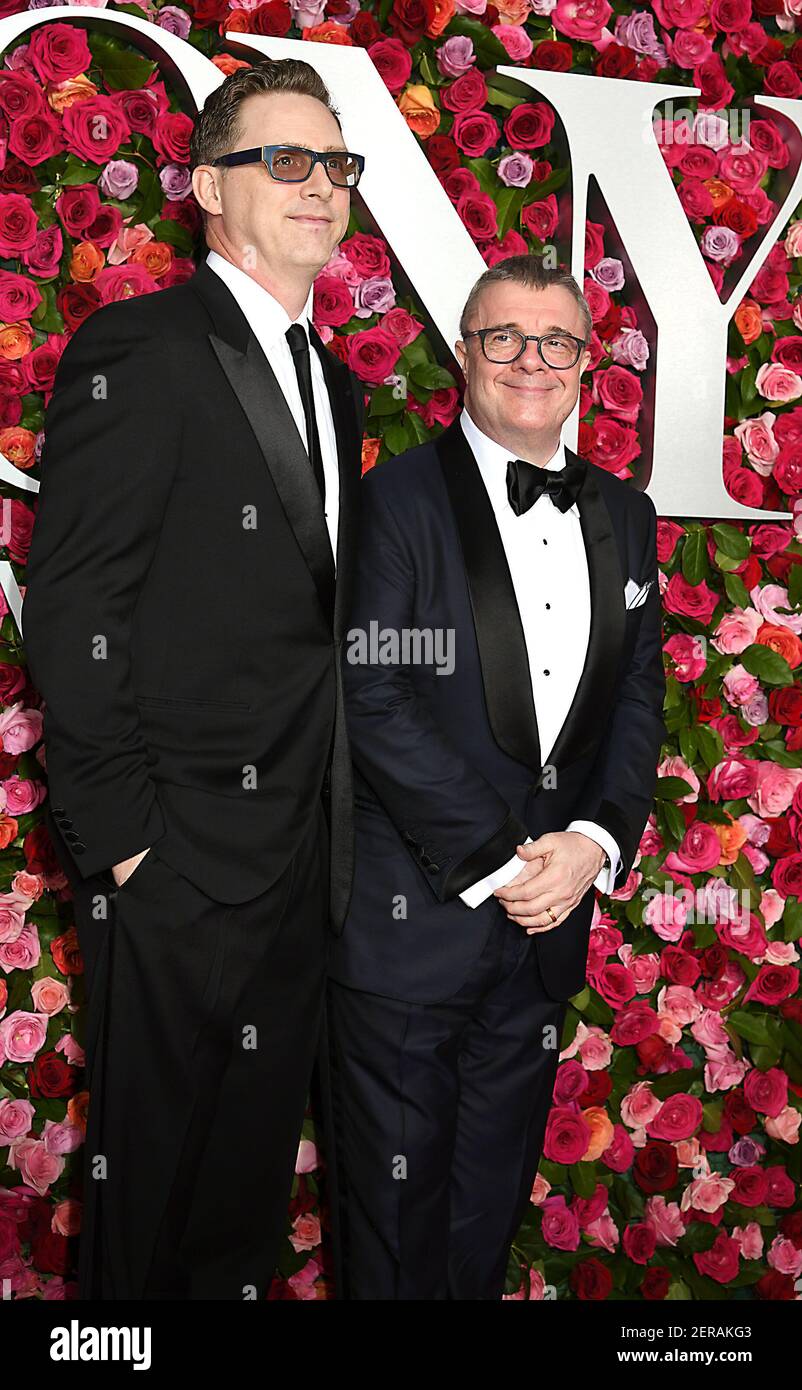 Devlin Elliott And Nathan Lane Arrive At The 72nd Annual Tony Awards On