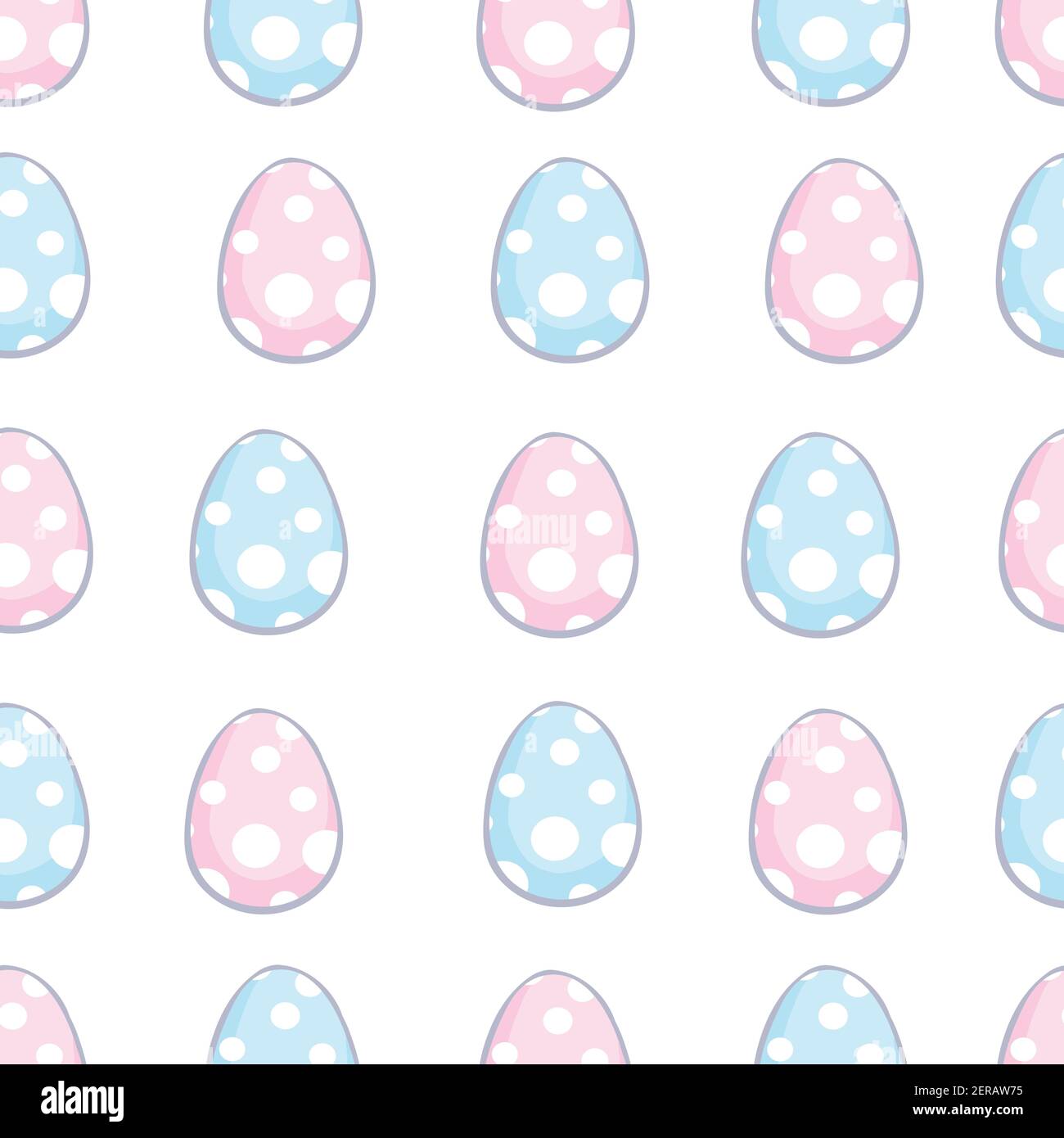 Seamless easter pattern with eggs. Vector, illustration. Stock Vector
