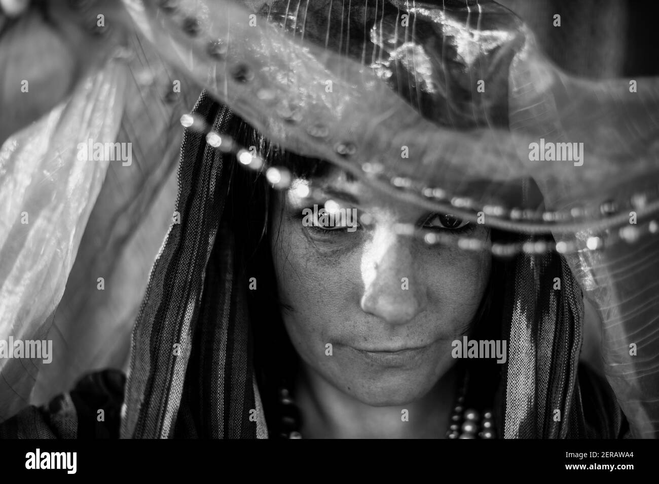 Attractive indian women Black and White Stock Photos & Images - Alamy
