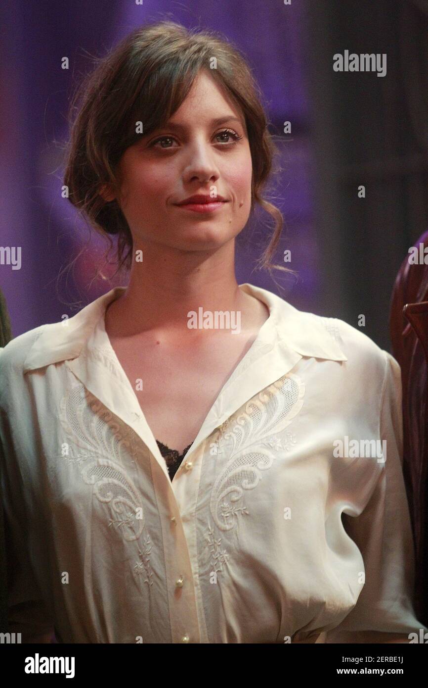 Spanish actress Michelle Jenner during the filming of the TVE series