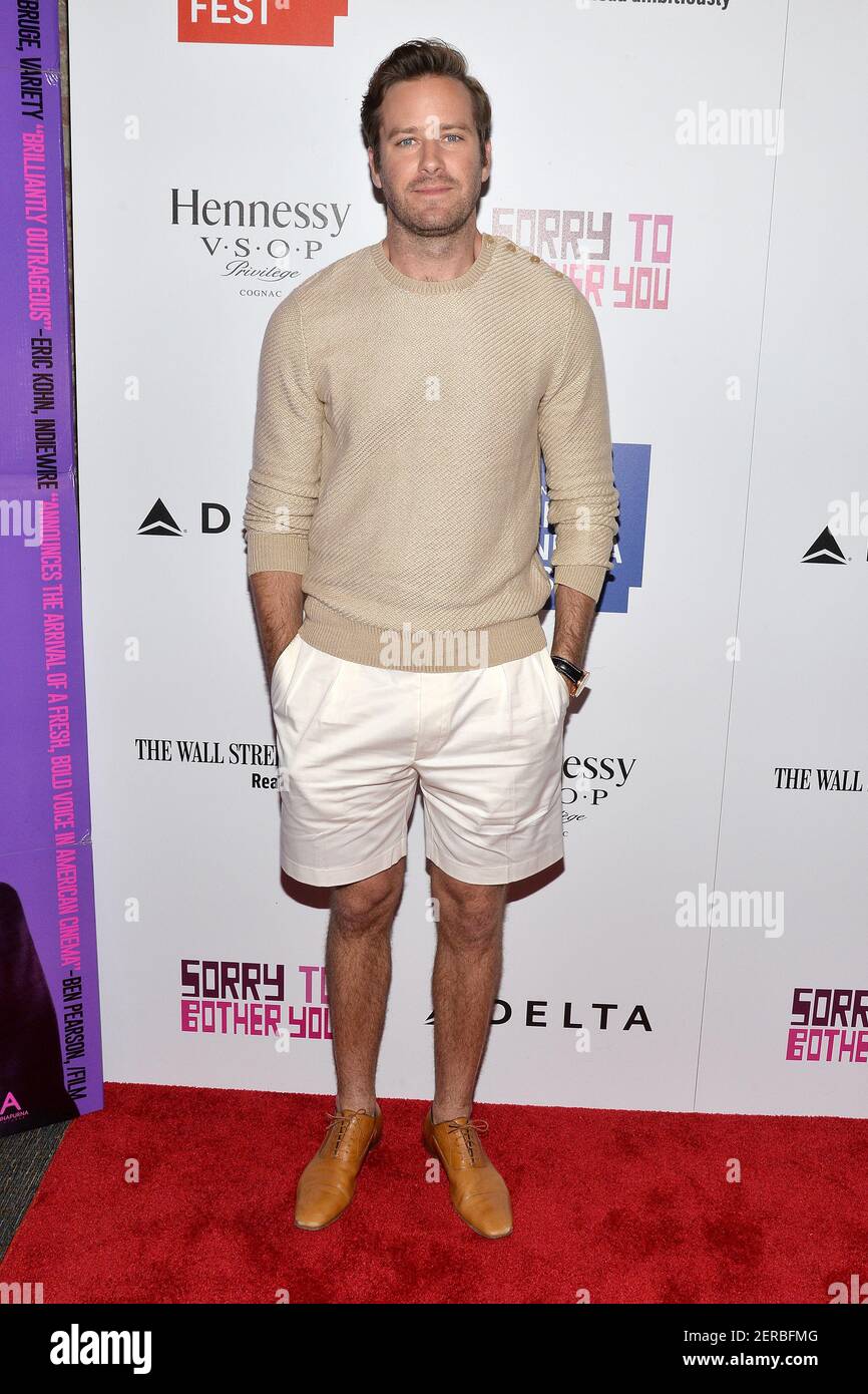 Actor Armie Hammer attends the "Sorry To Bother You" Premiere during