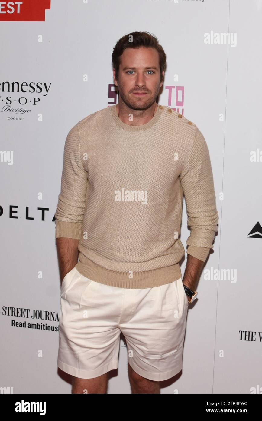 Armie Hammer attends 10th Annual BAMcinemaFest Opening Night Premiere Of  Sorry To Bother You on June 20, 2018 at Harvey Theater in Brooklyn, USA.  (Photo by Daniela Kirsch/NameFace/Sipa USA Stock Photo -