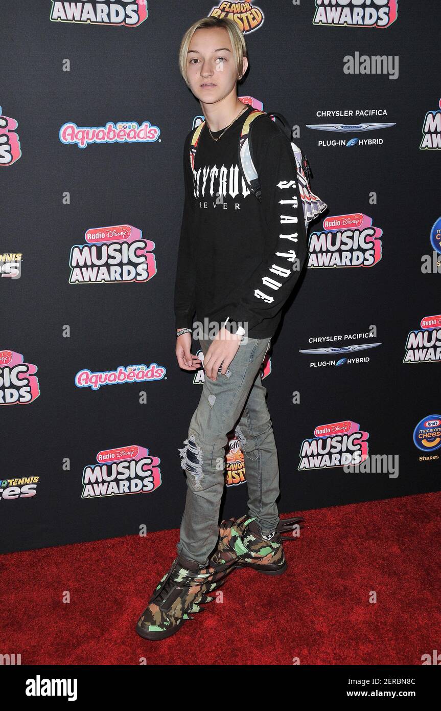 Russell Horning aka Backpack Kid arrives at the 2018 Radio Disney Music