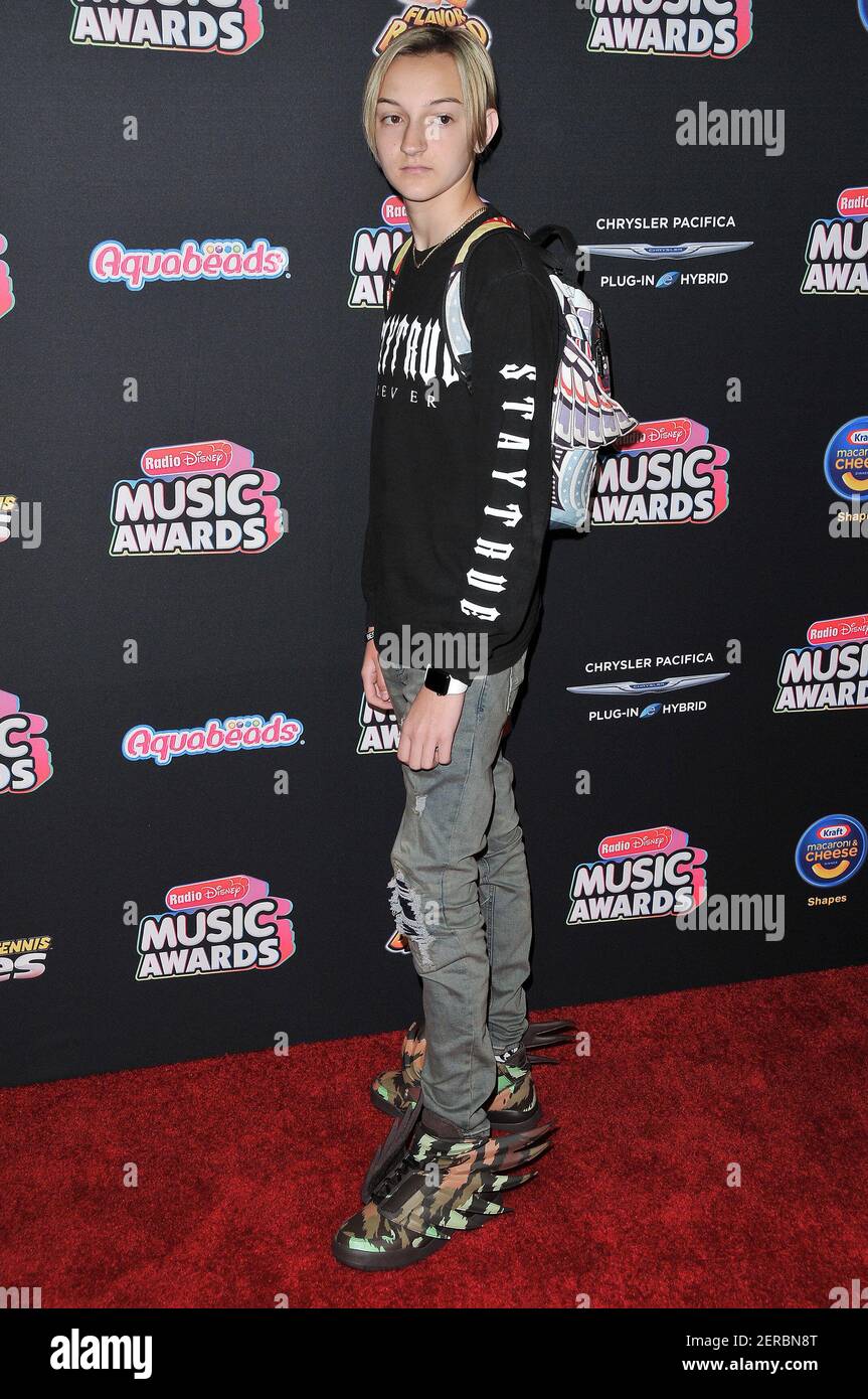 Russell Horning aka Backpack Kid arrives at the 2018 Radio Disney Music