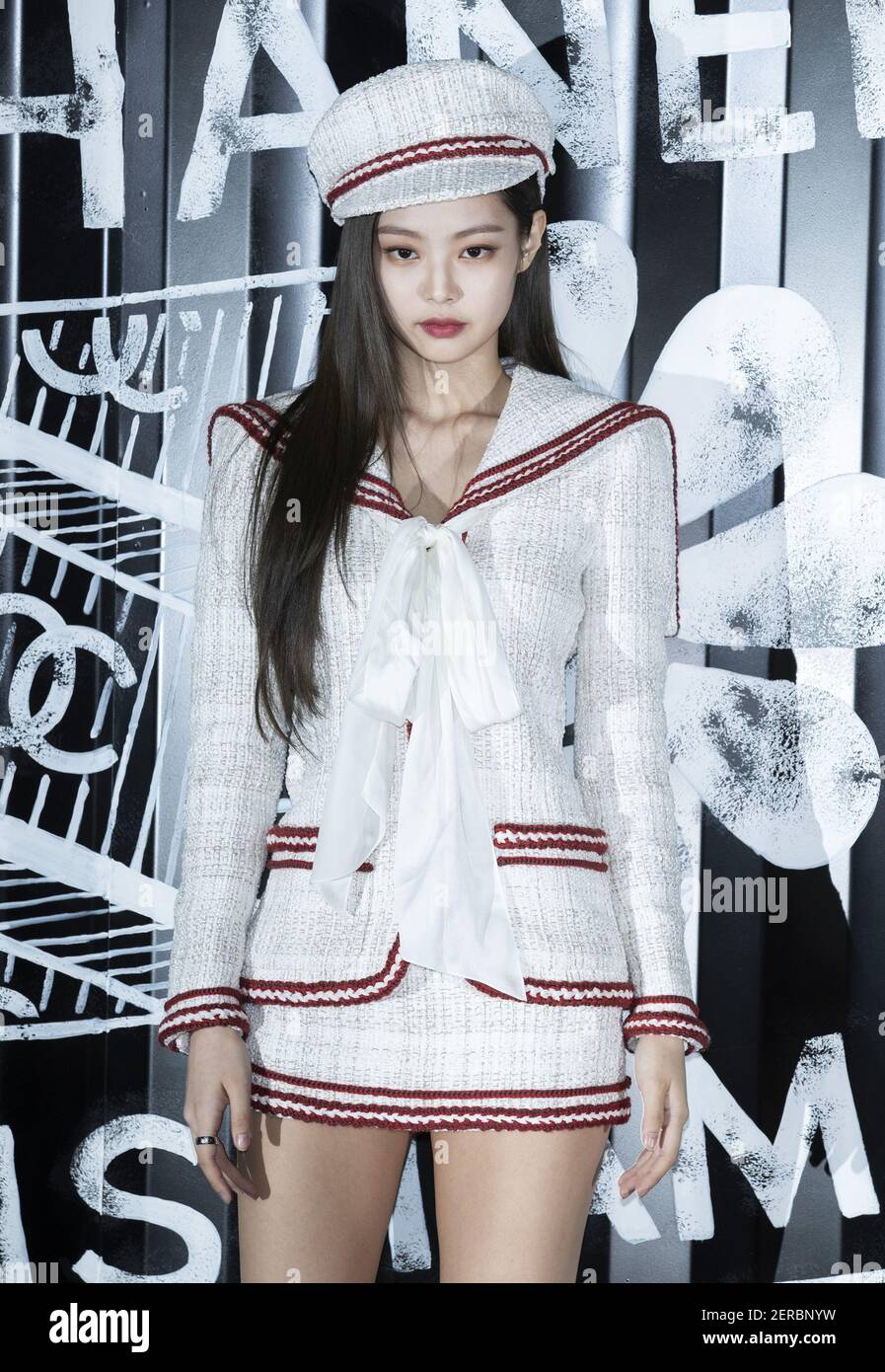 South Korean girl group Black Pink member Jennie Kim, attends the
